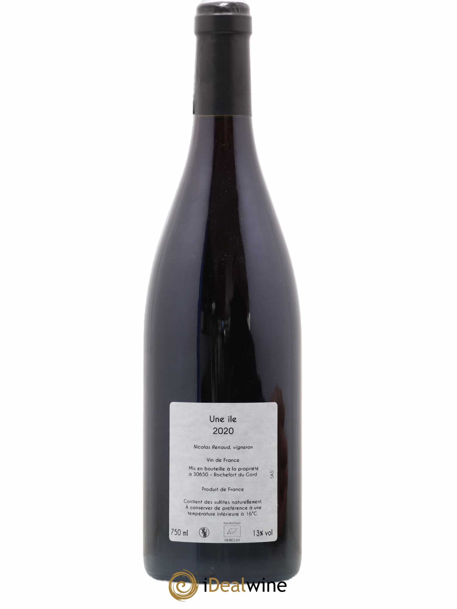 Vin de France Une Ile Clos des Grillons 2020 - Lot de 1 bouteille - 1