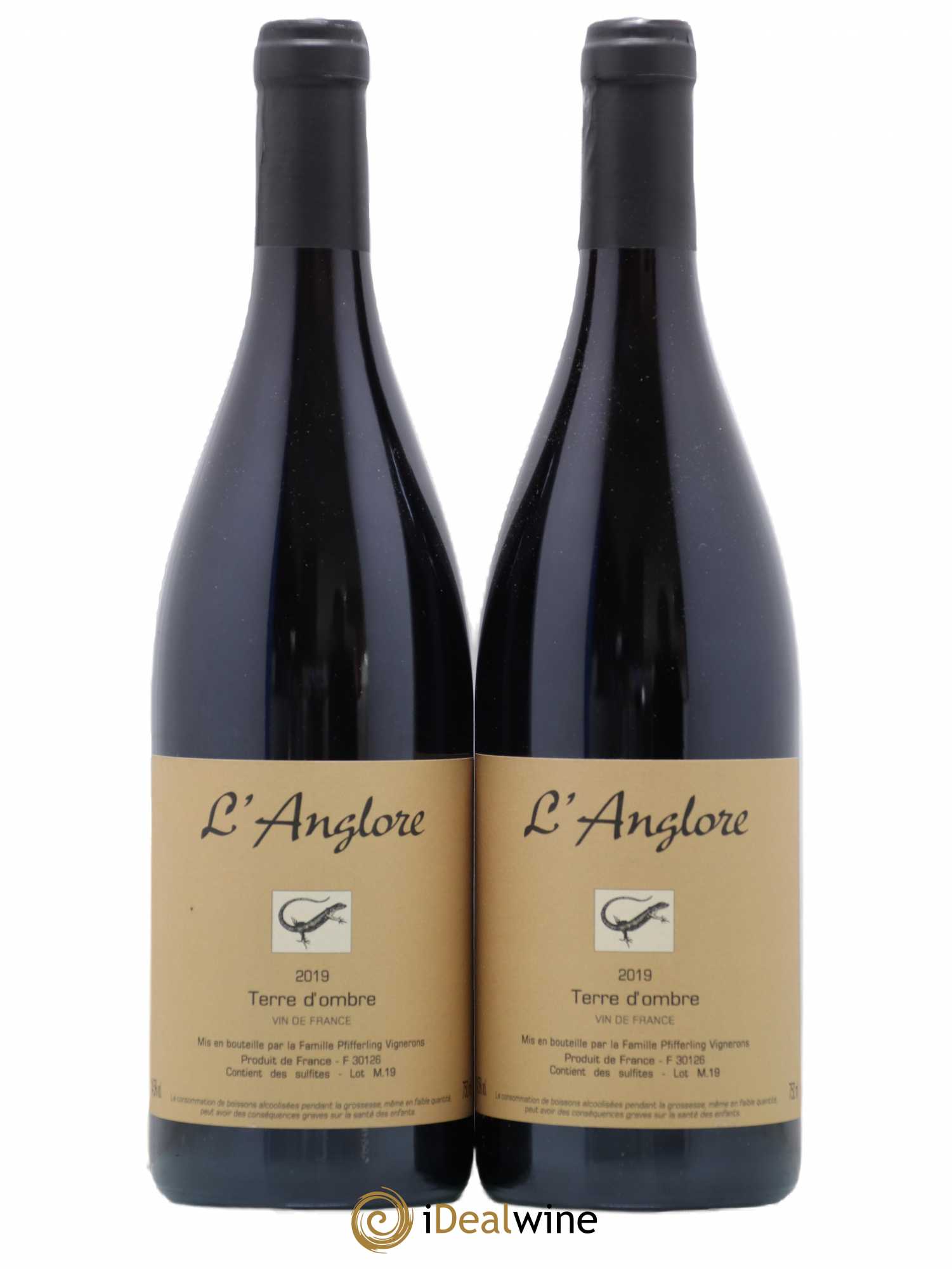 Vin de France Terre d'Ombre L'Anglore 2019 - Lot de 2 bouteilles - 0