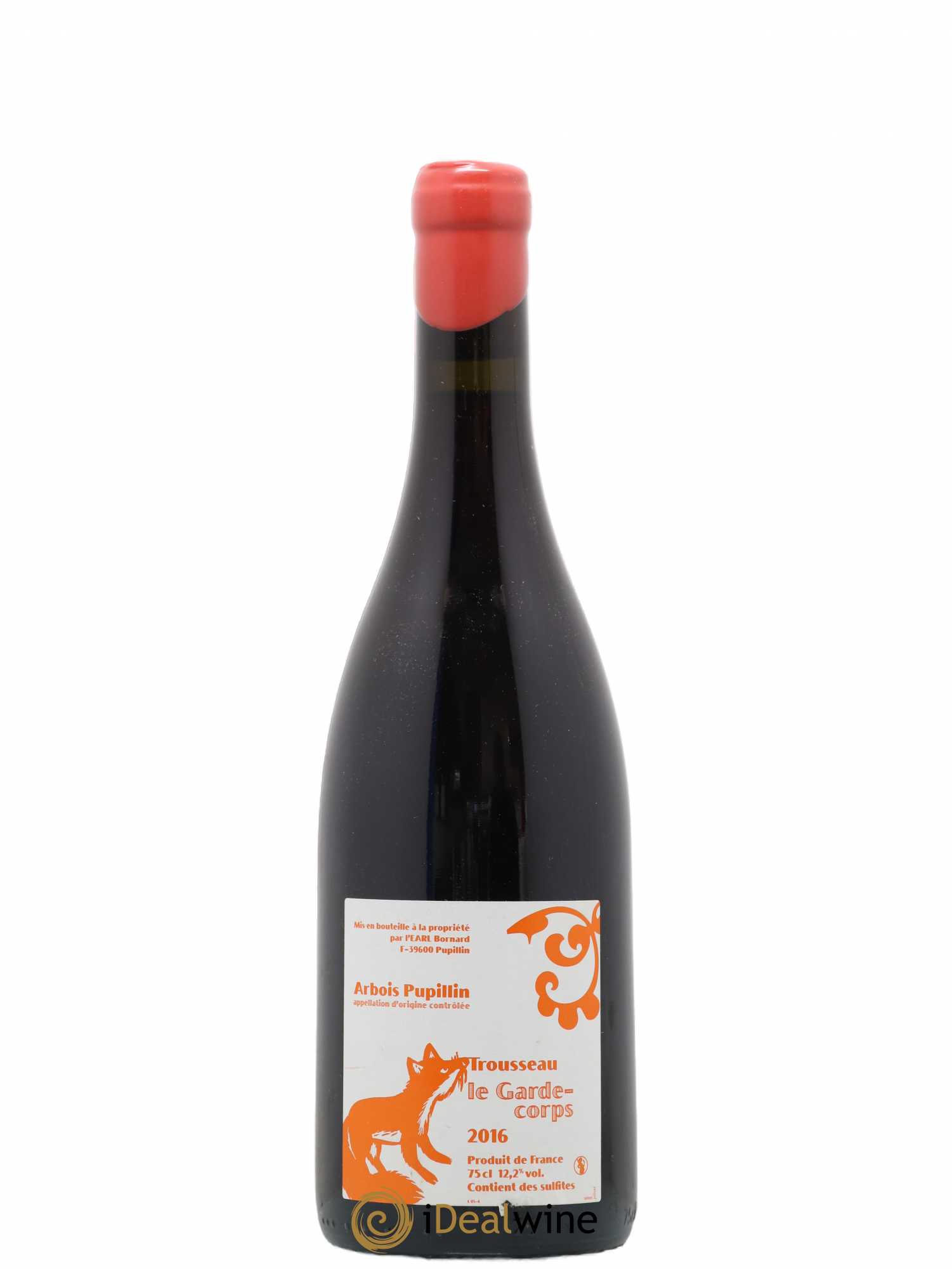 Arbois-Pupillin Trousseau Le Garde Corps Bornard 2016 - Lot de 1 bouteille - 0