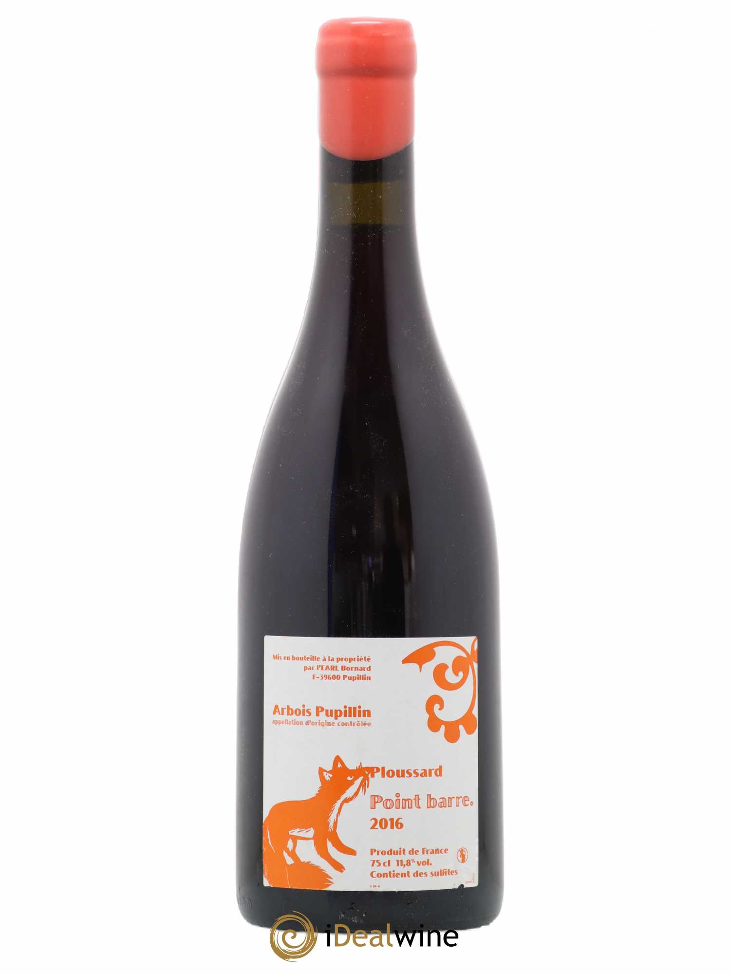Arbois-Pupillin Ploussard Point Barre Bornard 2016 - Lot de 1 bouteille - 0