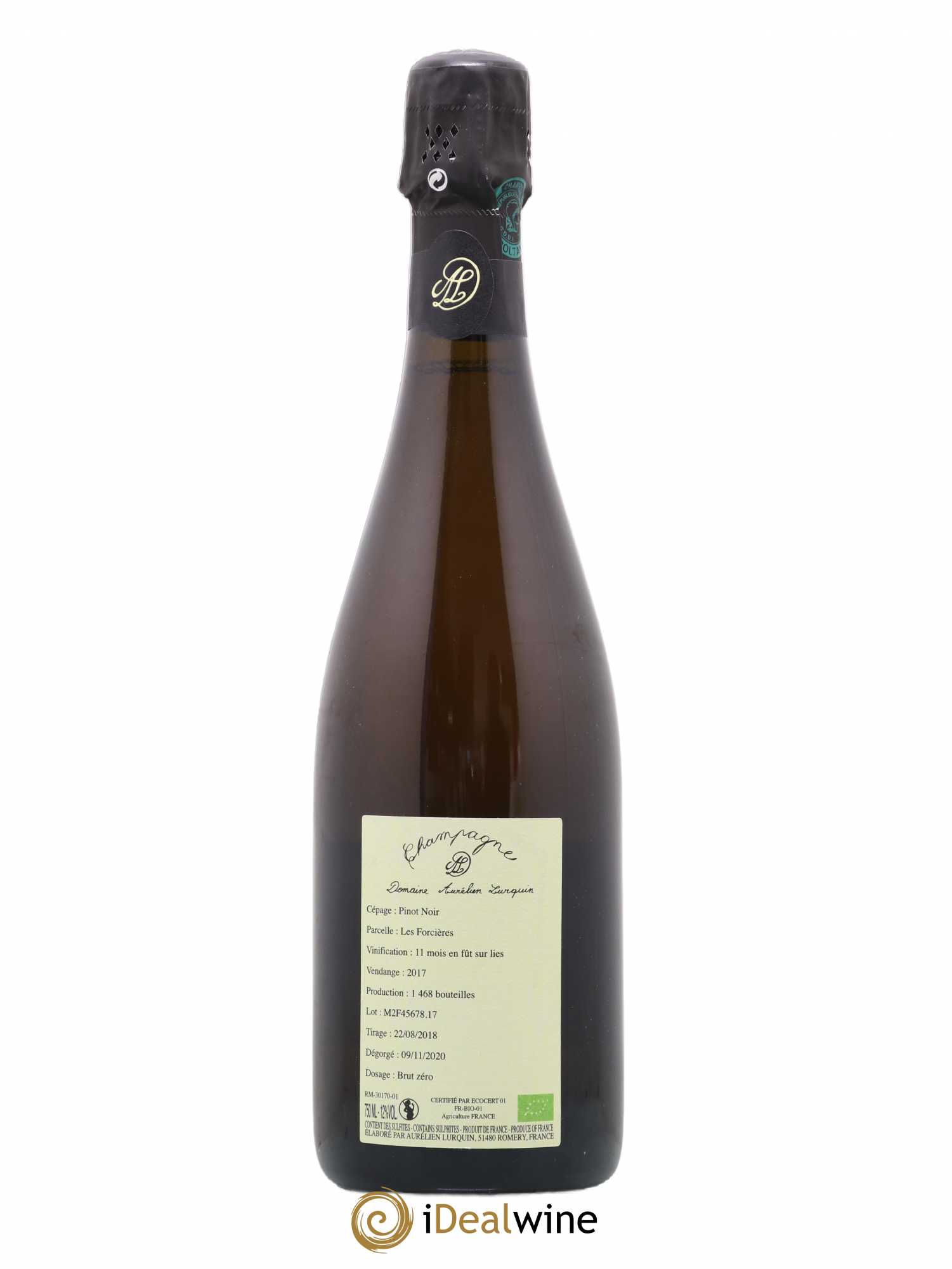 Pinot Noir Les Forcières Aurélien Lurquin 2017 - Lot of 1 bottle - 1