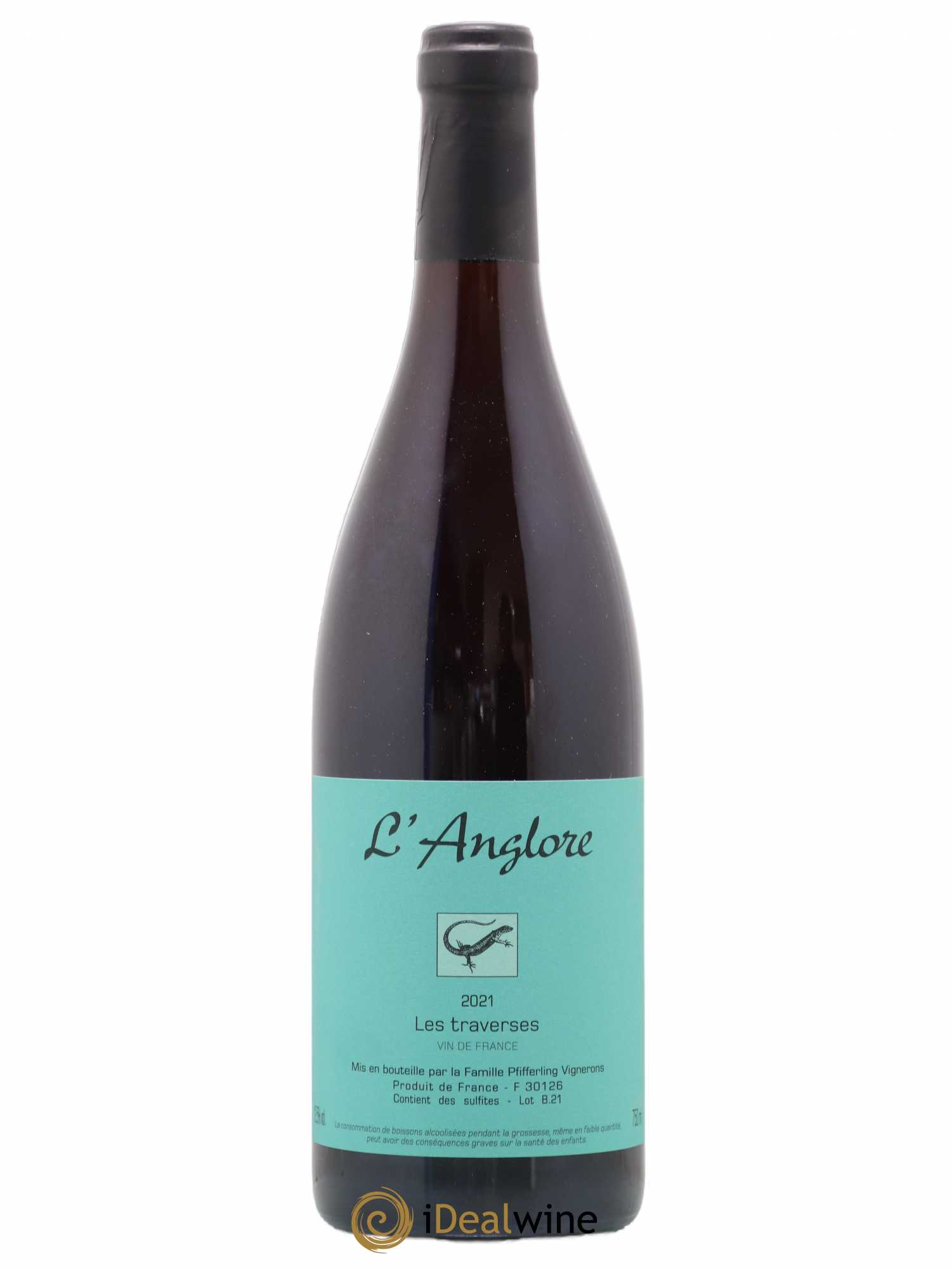 Vin de France Les Traverses L'Anglore 2021 - Lot de 1 bouteille - 0