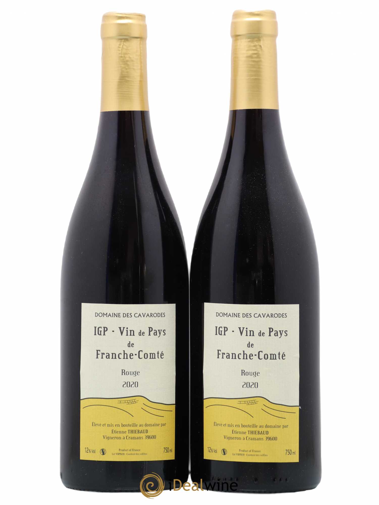 Franche-Comté Cavarodes (Domaine des) - Etienne Thiébaud 2020 - Lot de 2 bouteilles - 0