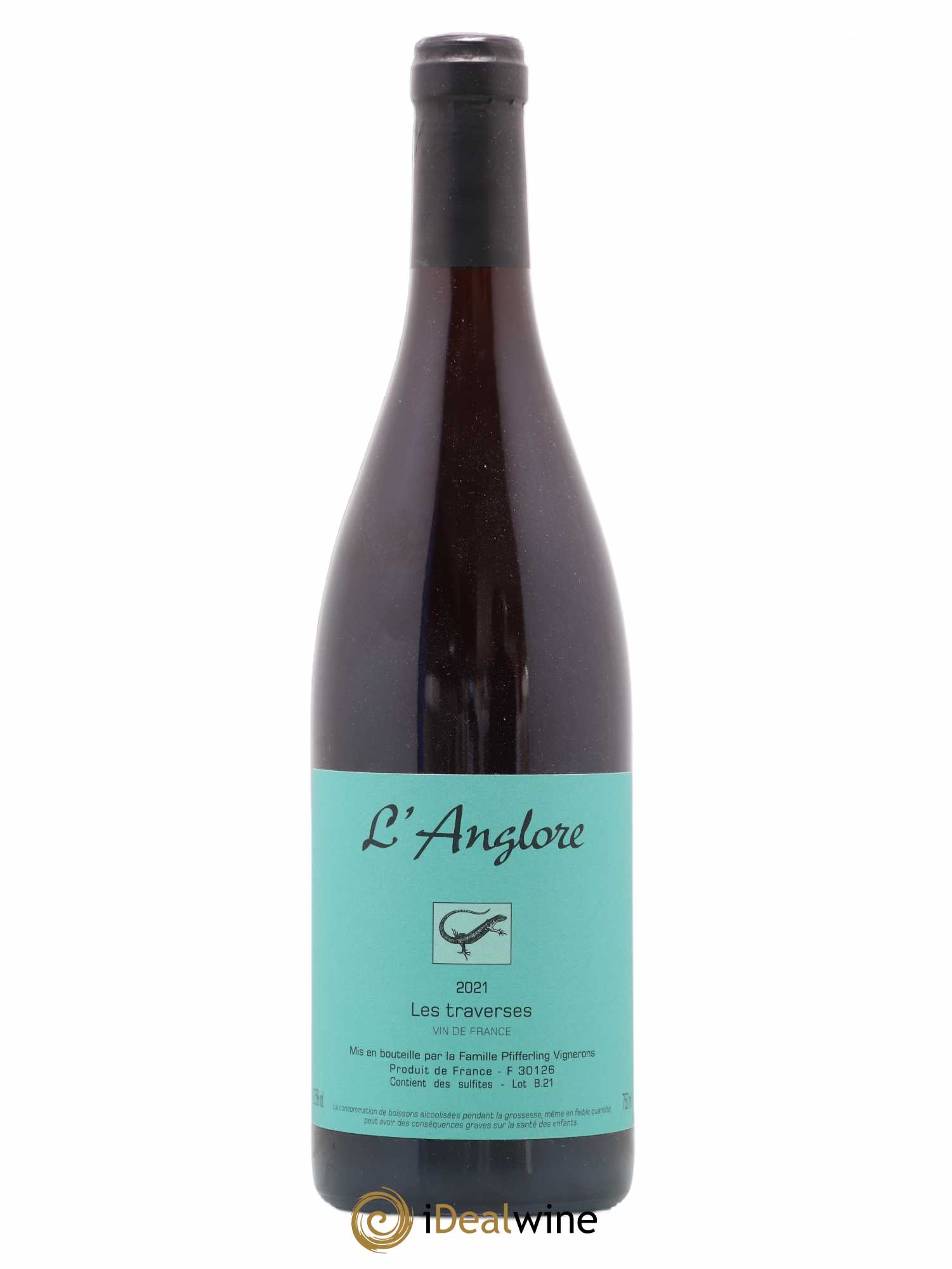 Vin de France Les Traverses L'Anglore 2021 - Lot de 1 bouteille - 0