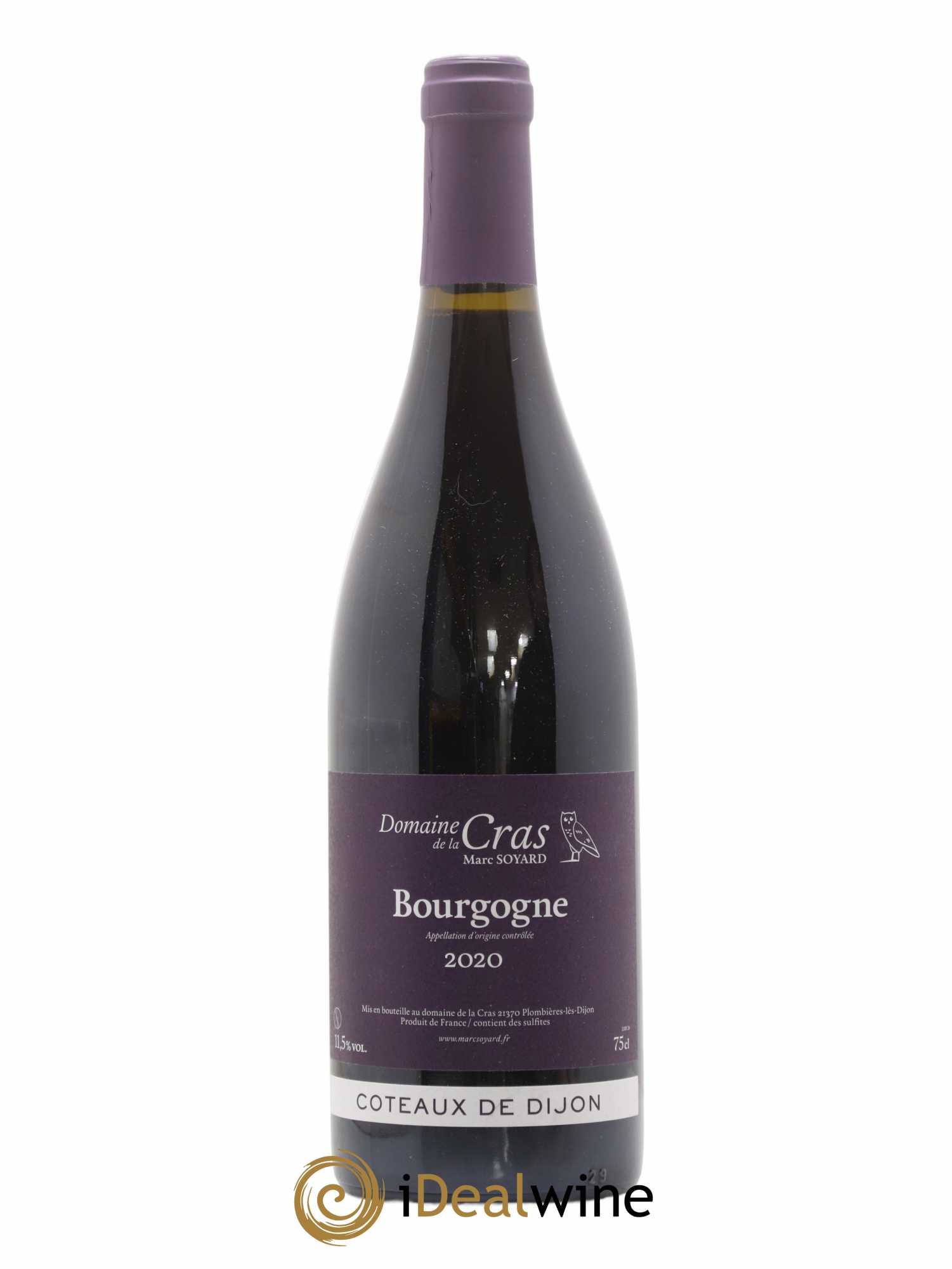 Coteaux de Dijon Domaine de la Cras - Marc Soyard 2020 - Lot de 1 bouteille - 0