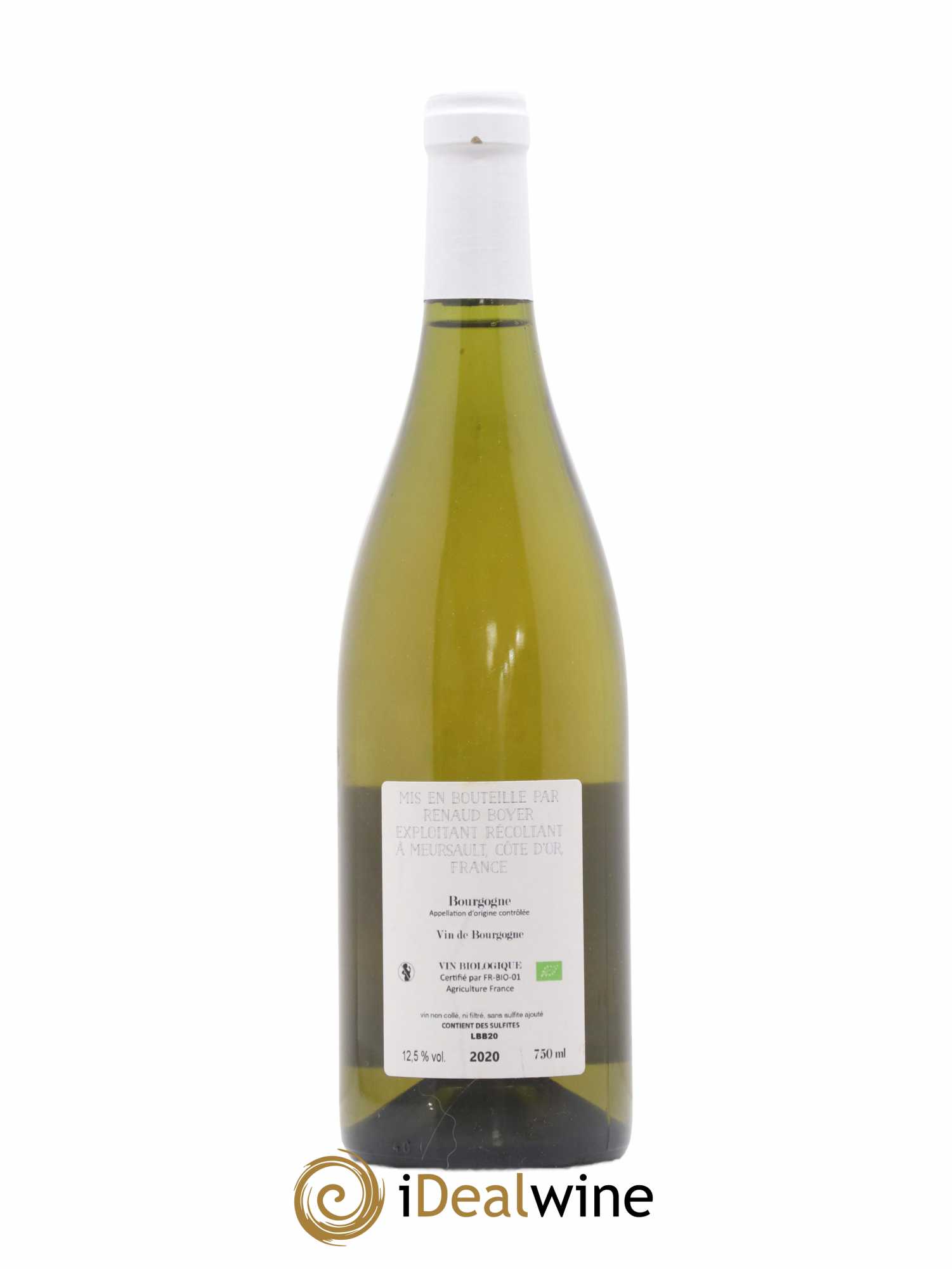 Bourgogne Les Riaux Renaud Boyer 2020 - Lot de 1 bouteille - 1