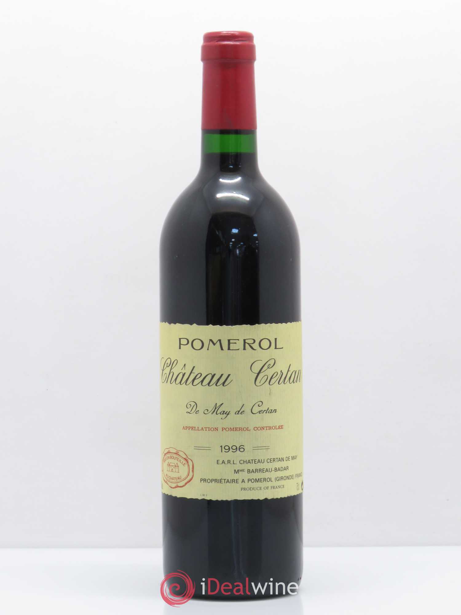 Château Certan de May 1996 - Lot de 1 bouteille - 0