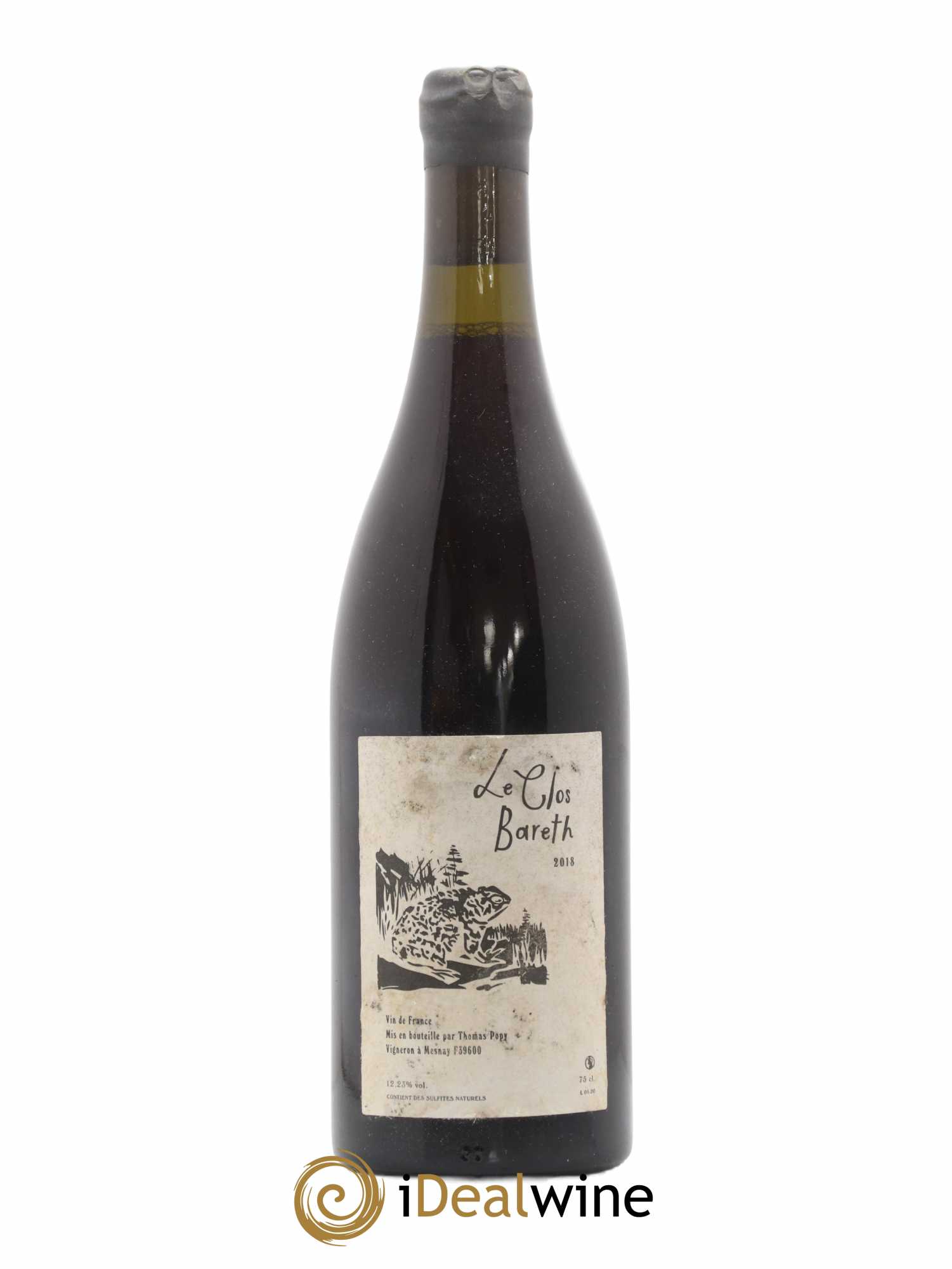 Vin de France Clos Bareth Thomas Popy 2018 - Lot de 1 bouteille - 0