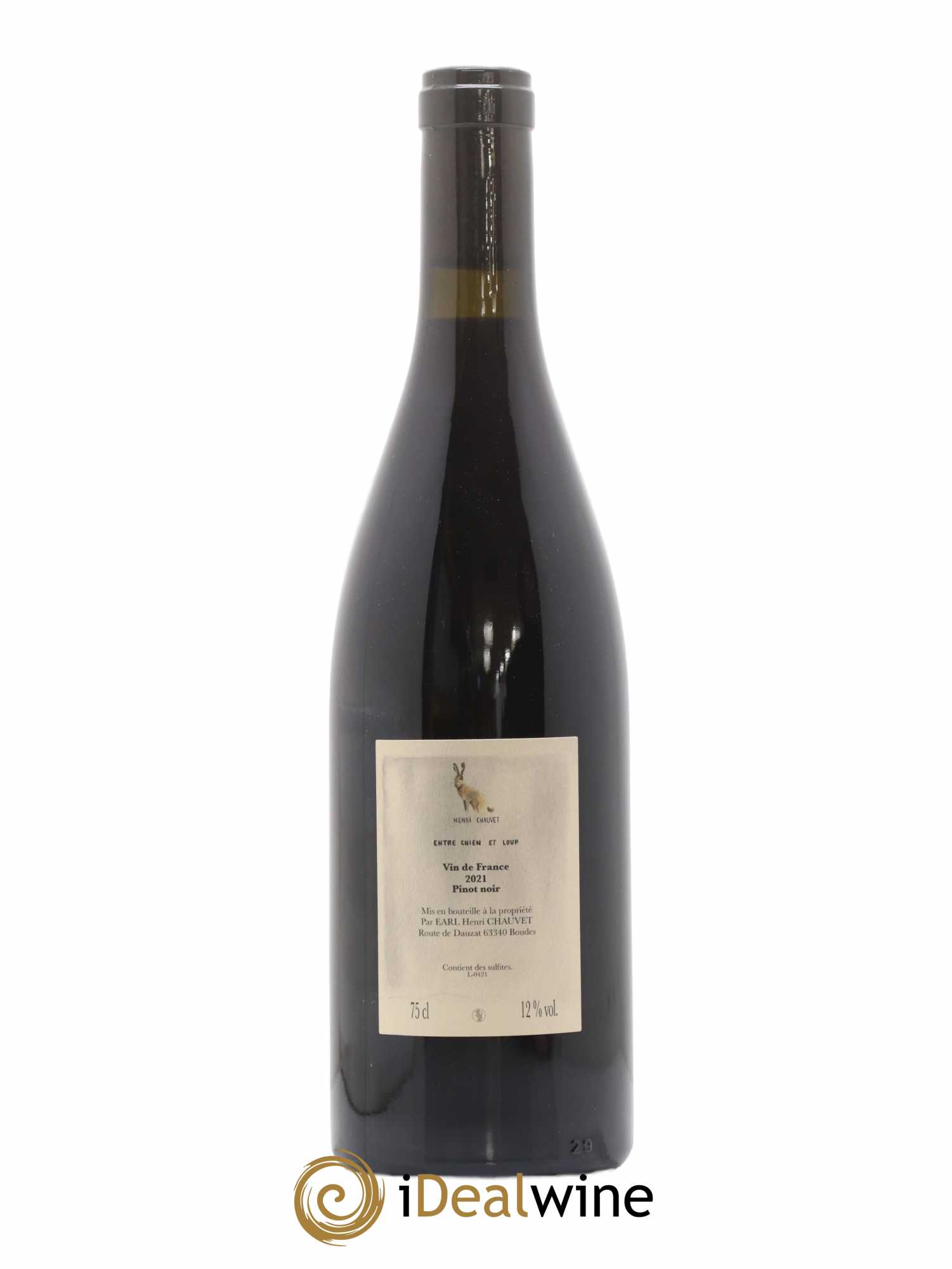 Vin de France Côtes d'Auvergne Entre Chien et Loup Henri Chauvet 2021 - Lot de 1 bouteille - 1