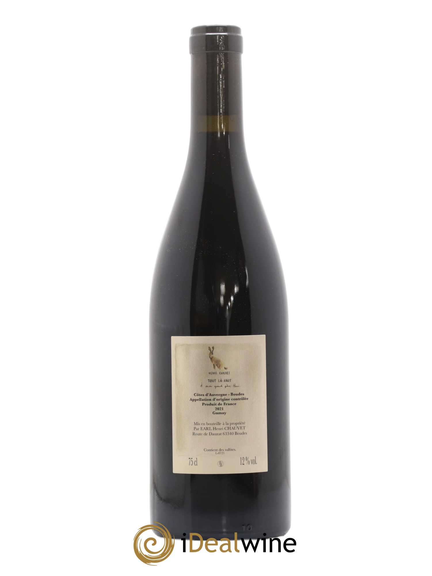 Vin de France Côtes d'Auvergne Tout Là Haut Henri Chauvet 2021 - Posten von 1 Flasche - 1