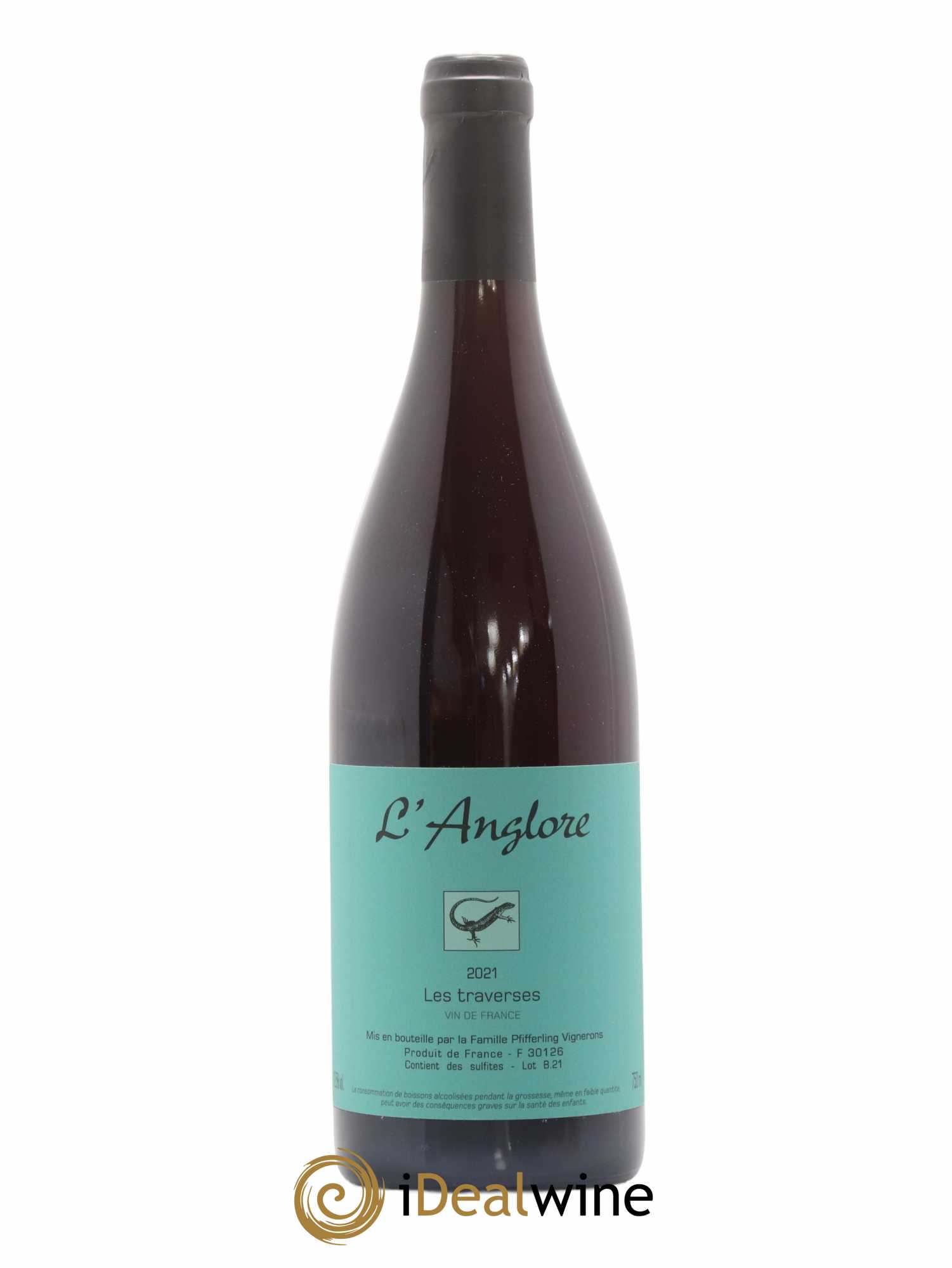Vin de France Les Traverses L'Anglore 2021 - Lot de 1 bouteille - 0