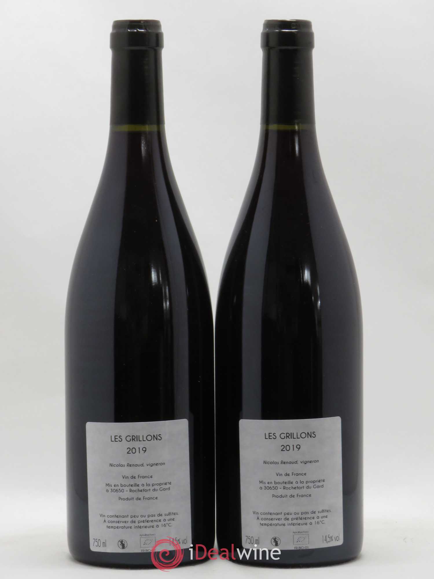 Vin de France Les Grillons Clos des Grillons 2019 - Lot de 2 bouteilles - 1