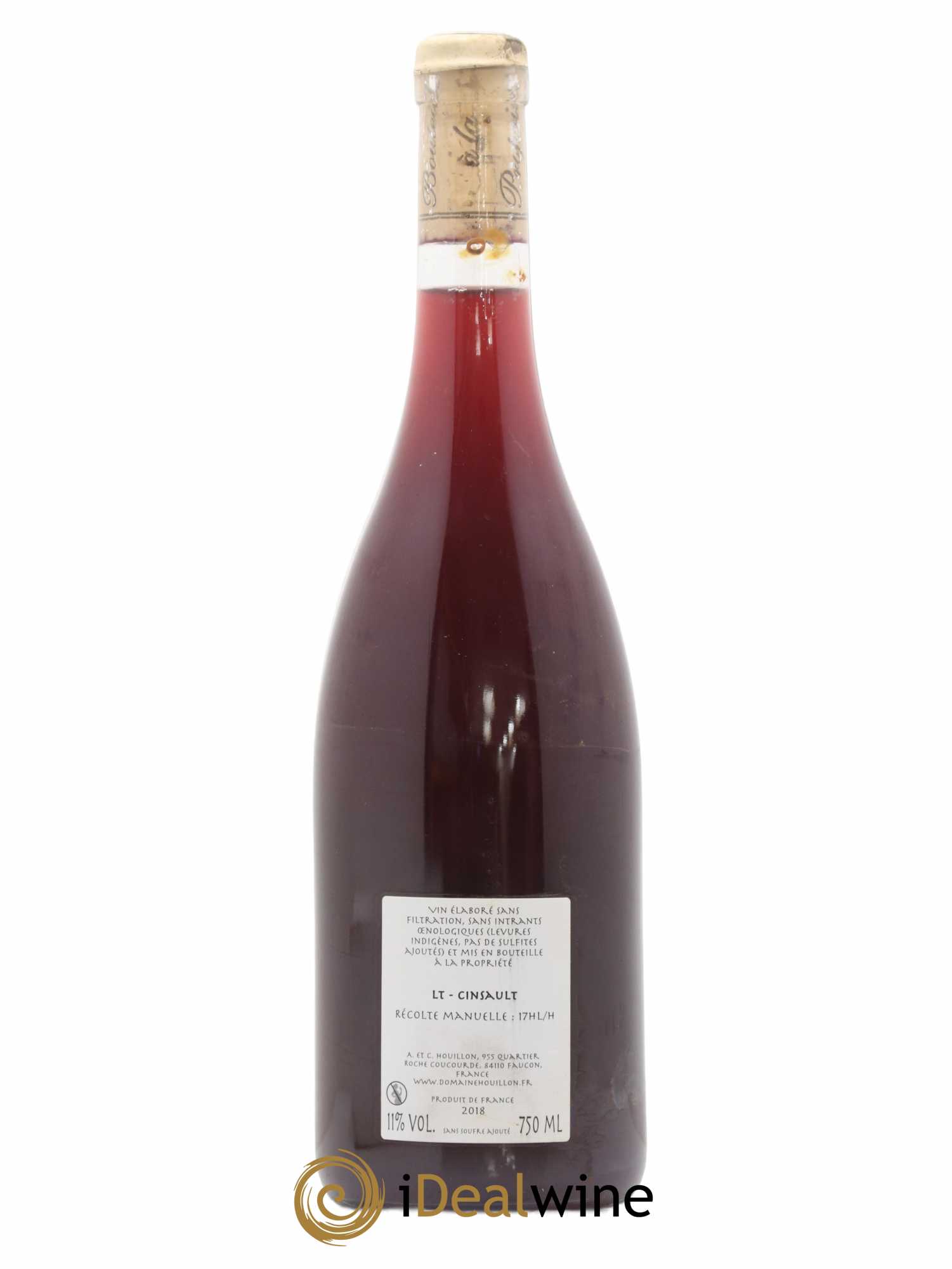 Vin de France Cinsault Aurélien et Charlotte Houillon 2018 - Lot of 1 bottle - 1