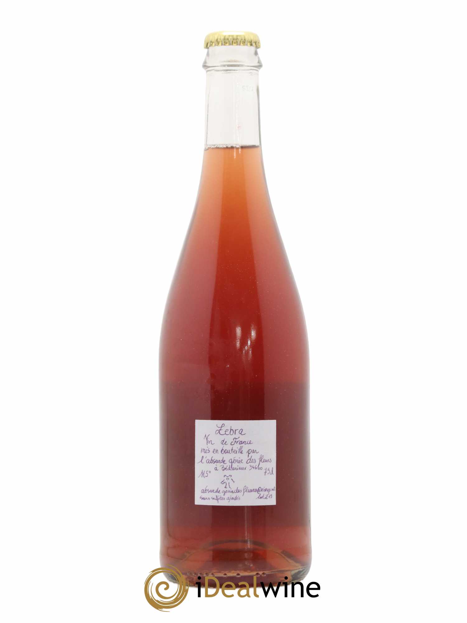 Vin de France Zebra L'Absurde Génie des Fleurs (sans prix de réserve) 2019 - Lot de 1 bouteille - 1