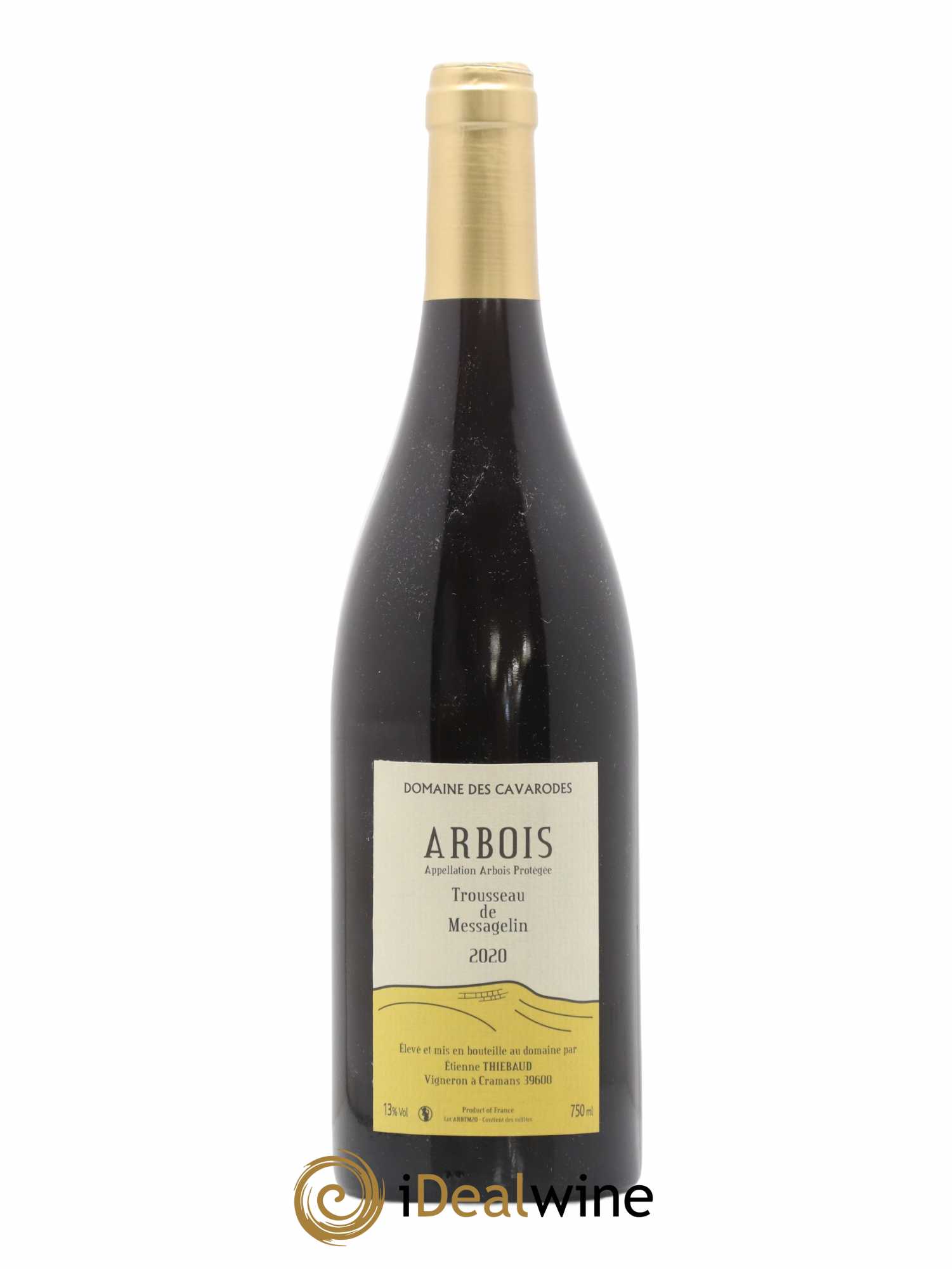 Arbois Trousseau de Messagelin Cavarodes (Domaine des) - Etienne Thiébaud 2020 - Lot de 1 bouteille - 0