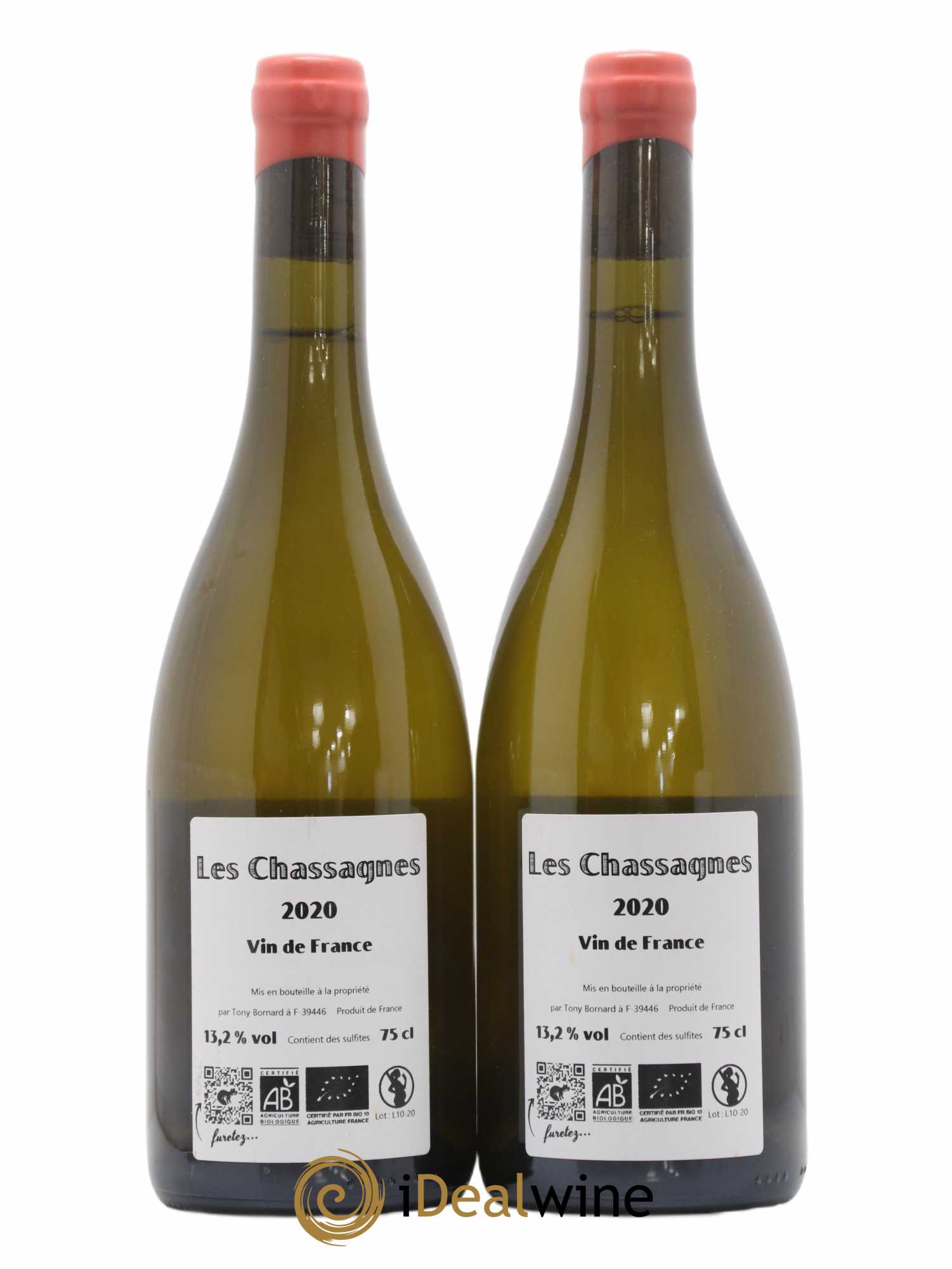 Côtes du Jura Les Chassagnes Savagnin Ouillé Bornard 2020 - Lot de 2 bouteilles - 1