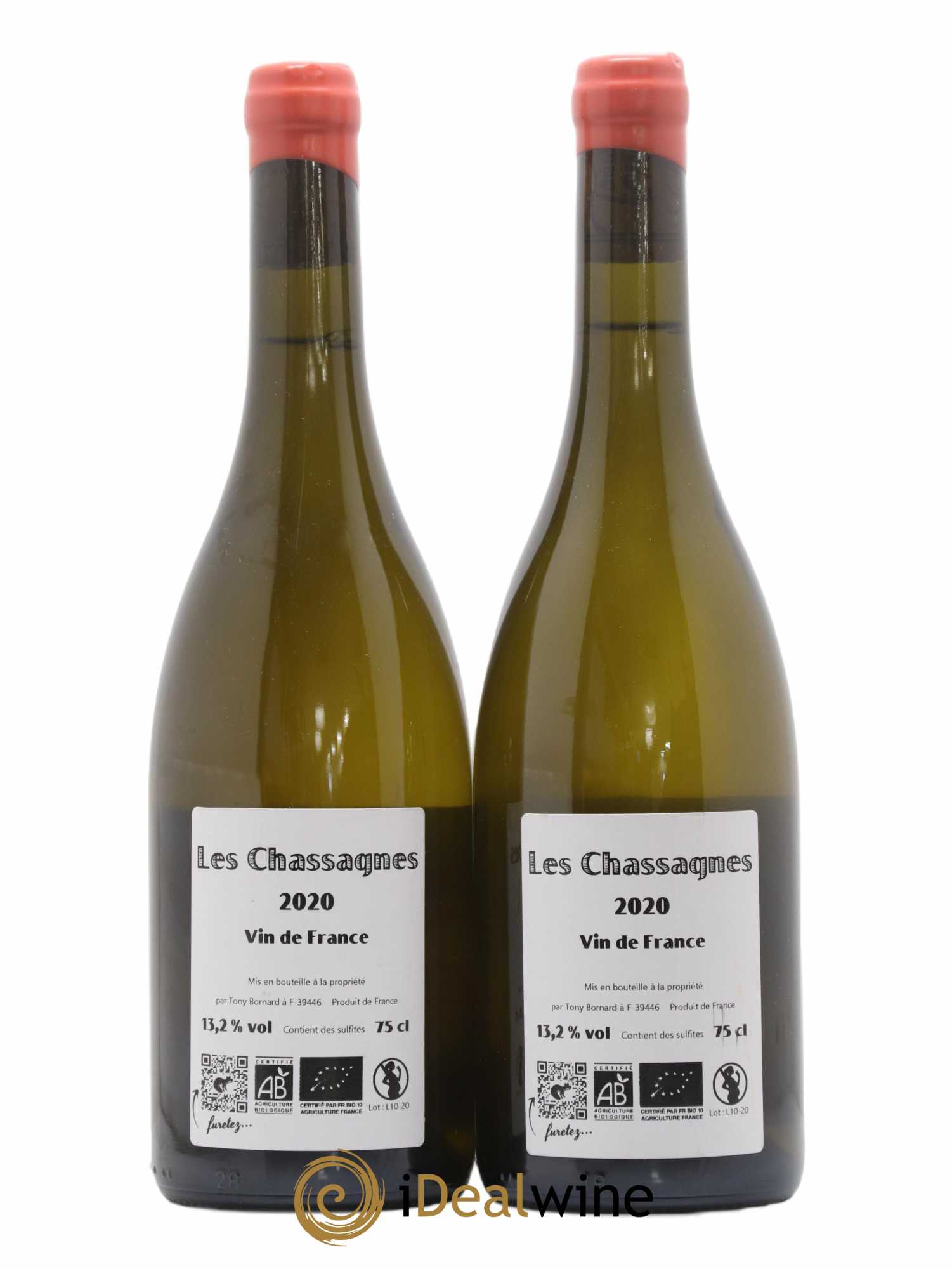 Côtes du Jura Les Chassagnes Savagnin Ouillé Bornard 2020 - Lot de 2 bouteilles - 1
