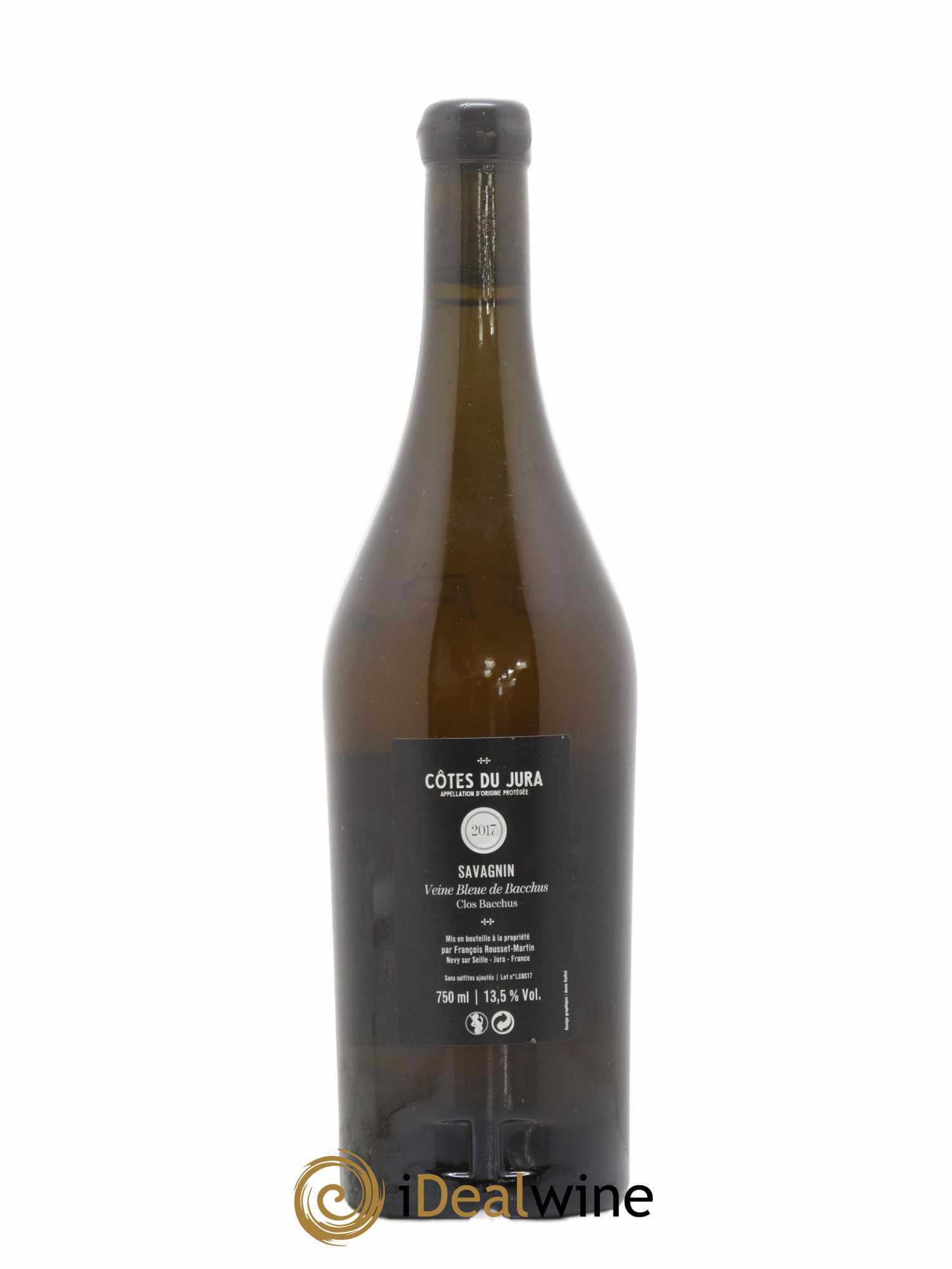 Côtes du Jura La Veine Bleue de Bacchus François Rousset Martin 2017 - Lot de 1 bouteille - 1