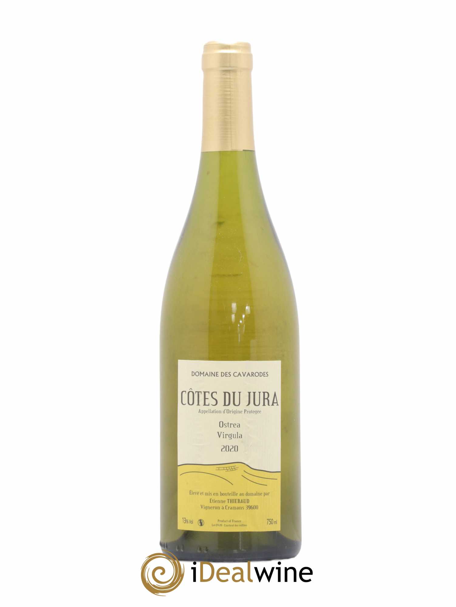 Côtes du Jura Ostrea Virgula Cavarodes (Domaine des) - Etienne Thiébaud 2020 - Lot de 1 bouteille - 0