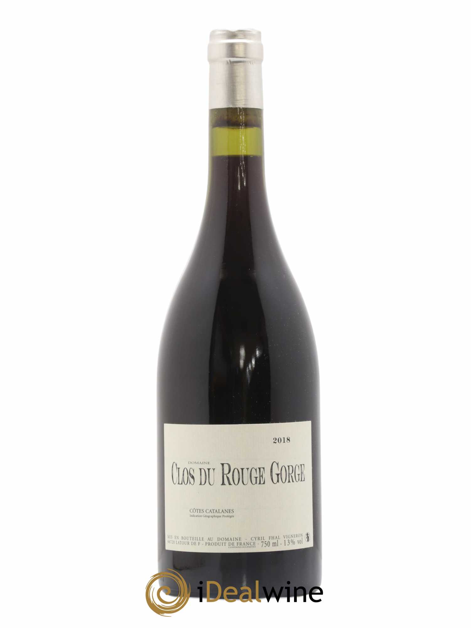 Côtes Catalanes Clos du Rouge Gorge Cyril Fhal 2018 - Lot de 1 bouteille - 0