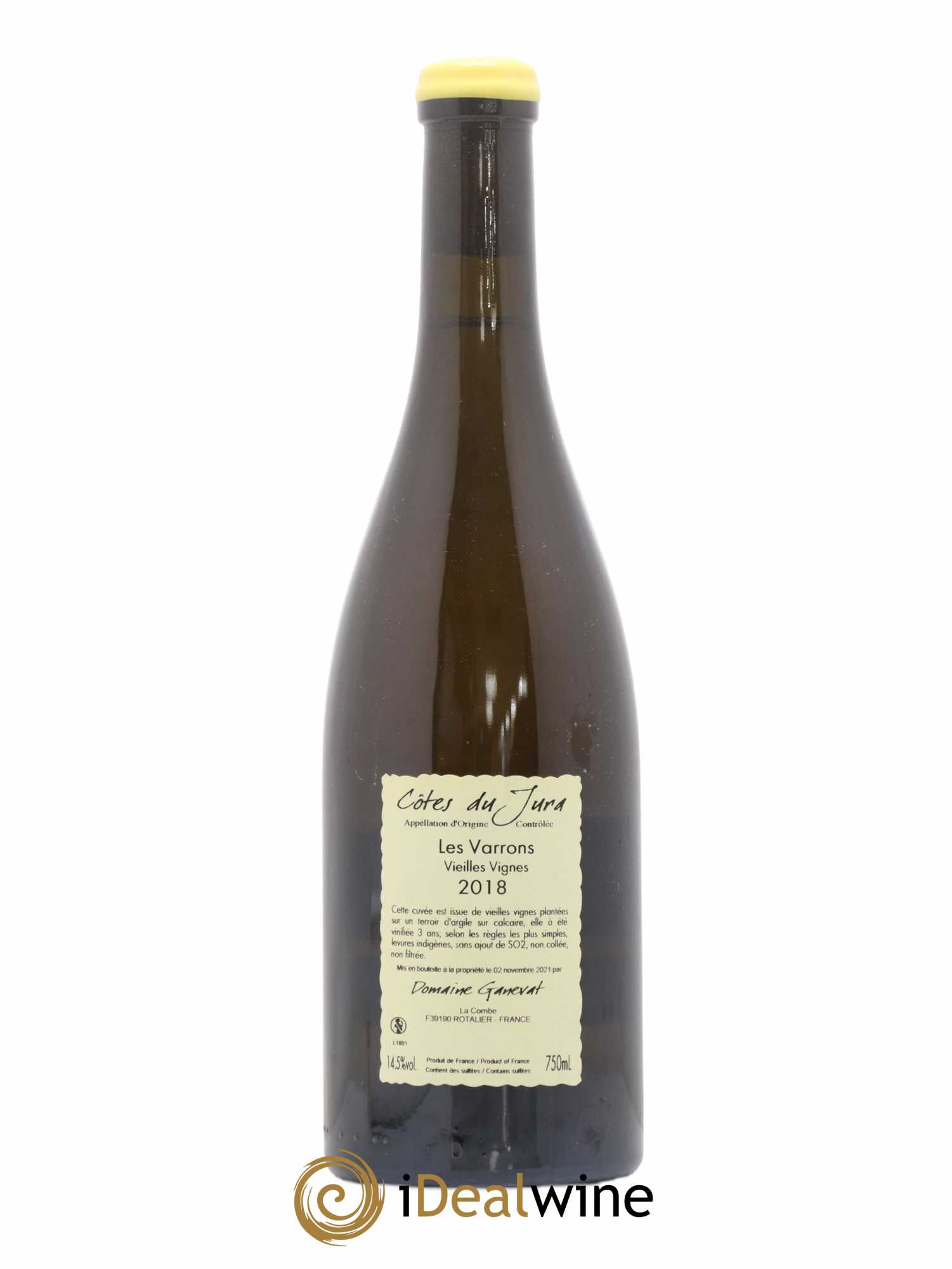 Côtes du Jura Les Varrons Vieilles Vignes Jean-François Ganevat (Domaine) 2018 - Lot de 1 bouteille - 1