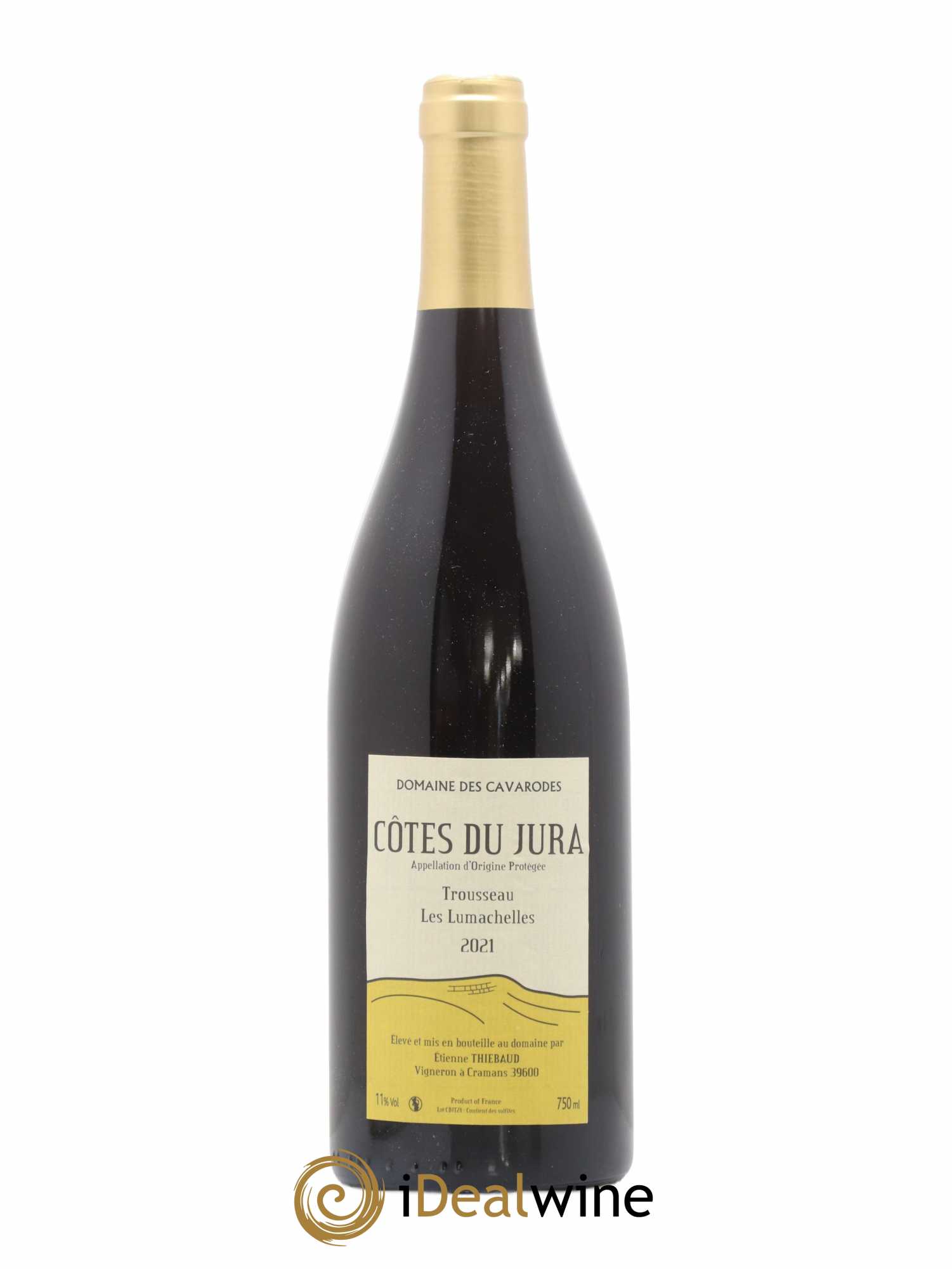 Côtes du Jura Trousseau Les Lumachelles Cavarodes (Domaine des) - Etienne Thiébaud 2021 - Lot de 1 bouteille - 0