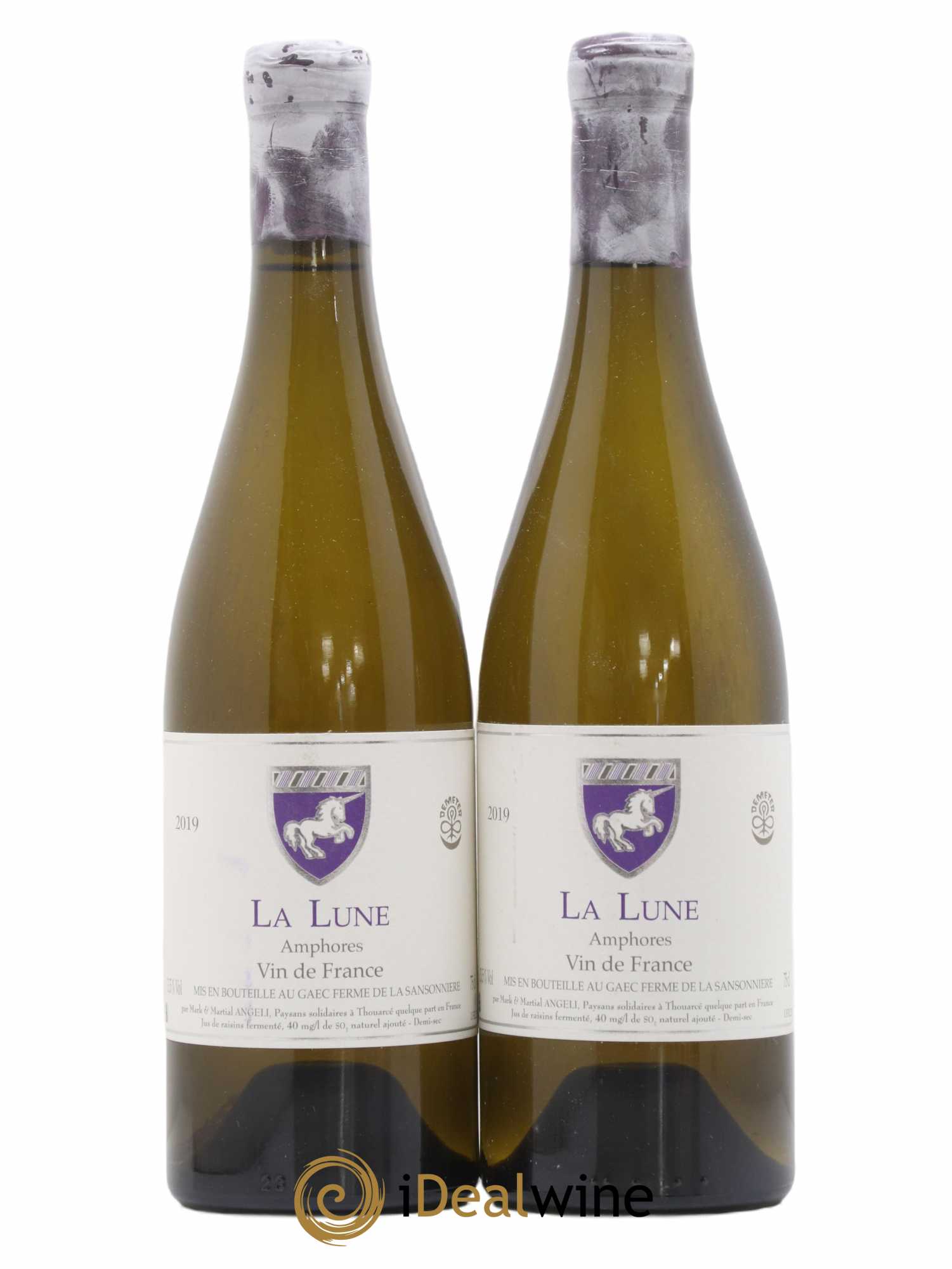 Vin de France La Lune Amphores Mark Angeli (Domaine) - Ferme de la Sansonnière 2019 - Lot de 2 bouteilles - 0