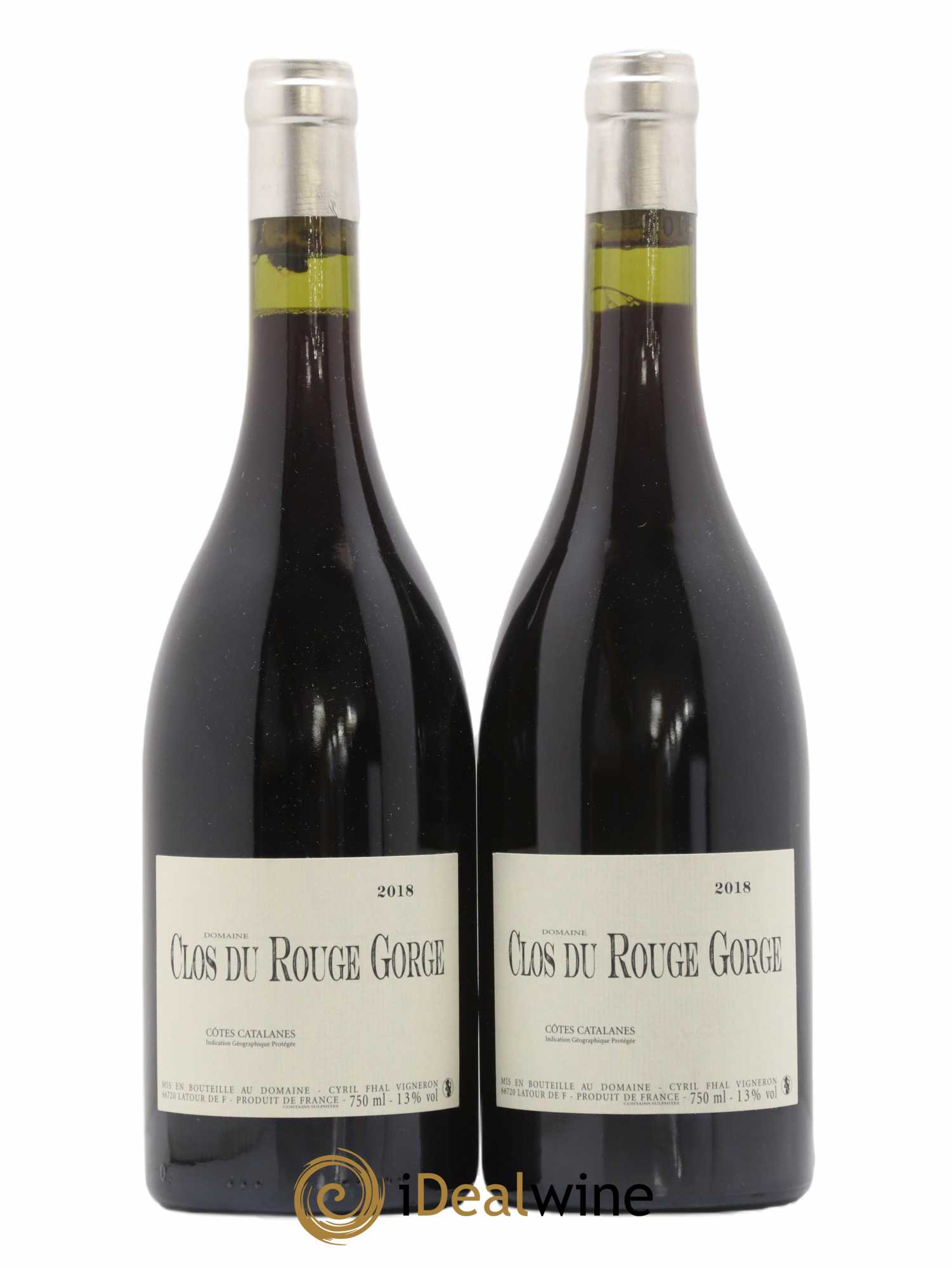 Côtes Catalanes Clos du Rouge Gorge Cyril Fhal 2018 - Lot de 2 bouteilles - 0