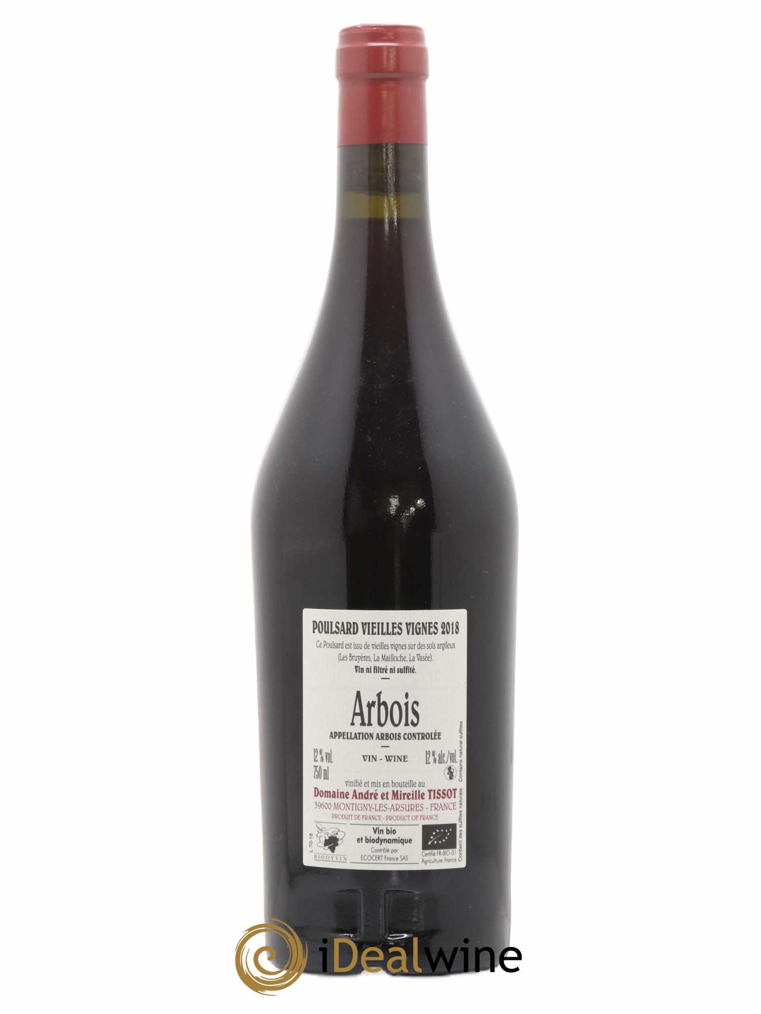 Arbois Poulsard Vieilles Vignes Bénédicte et Stéphane Tissot 2018 - Lot of 1 bottle - 1
