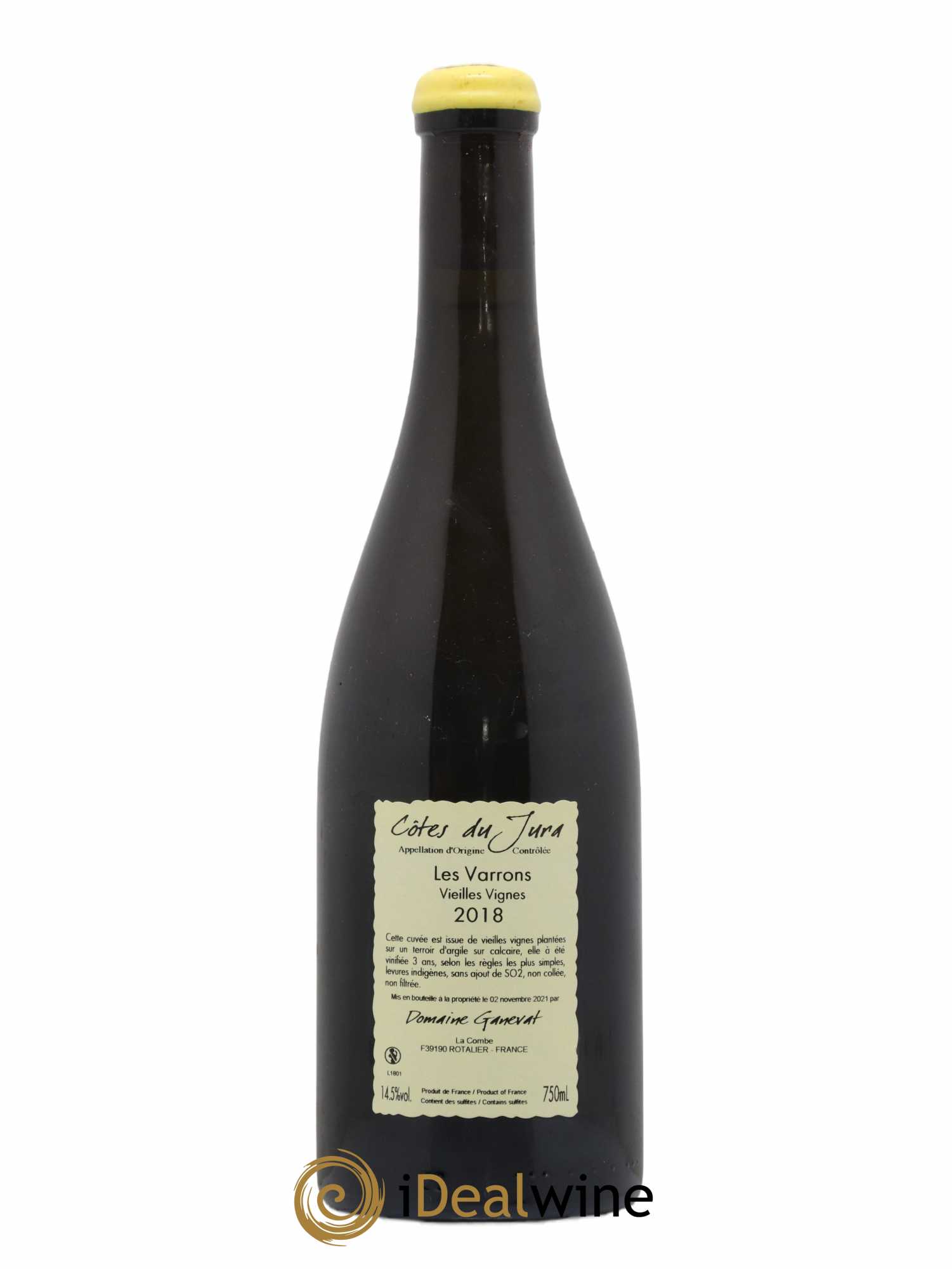Côtes du Jura Les Varrons Vieilles Vignes Jean-François Ganevat (Domaine) 2018 - Lot de 1 bouteille - 1