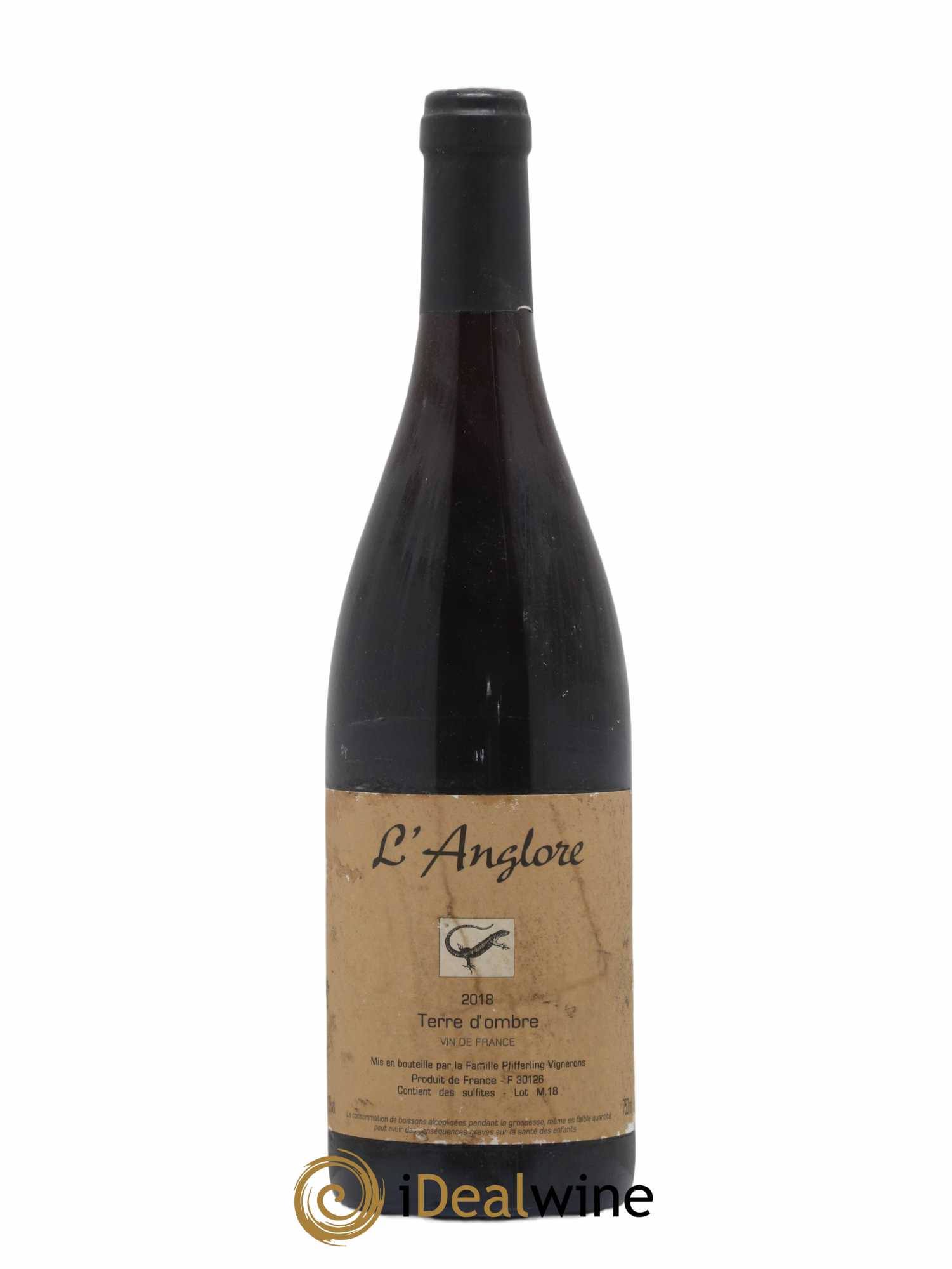 Vin de France Terre d'Ombre L'Anglore 2018 - Lot de 1 bouteille - 0