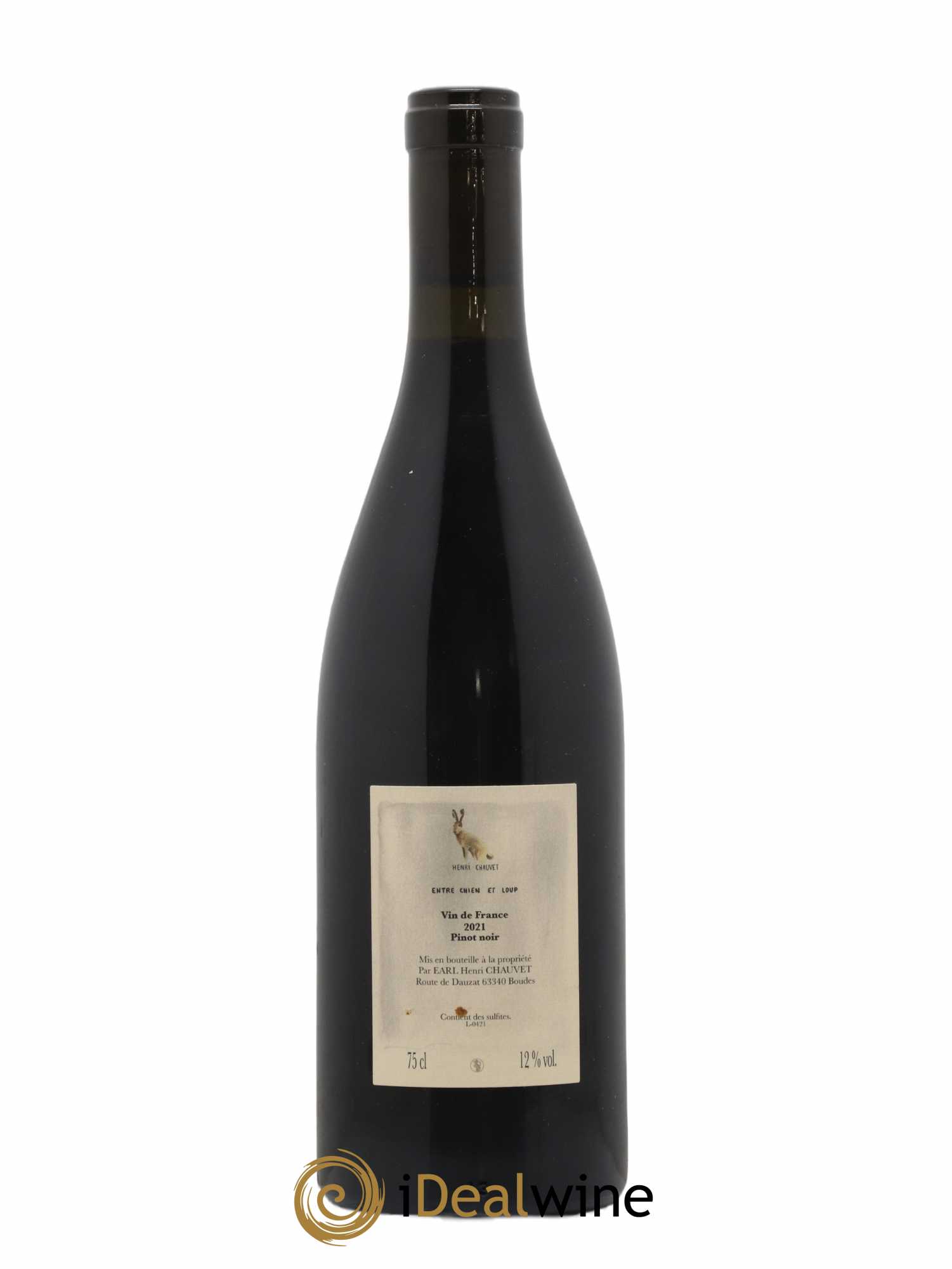 Vin de France Entre Chien et Loup Henri Chauvet  2021 - Lot de 1 bouteille - 1