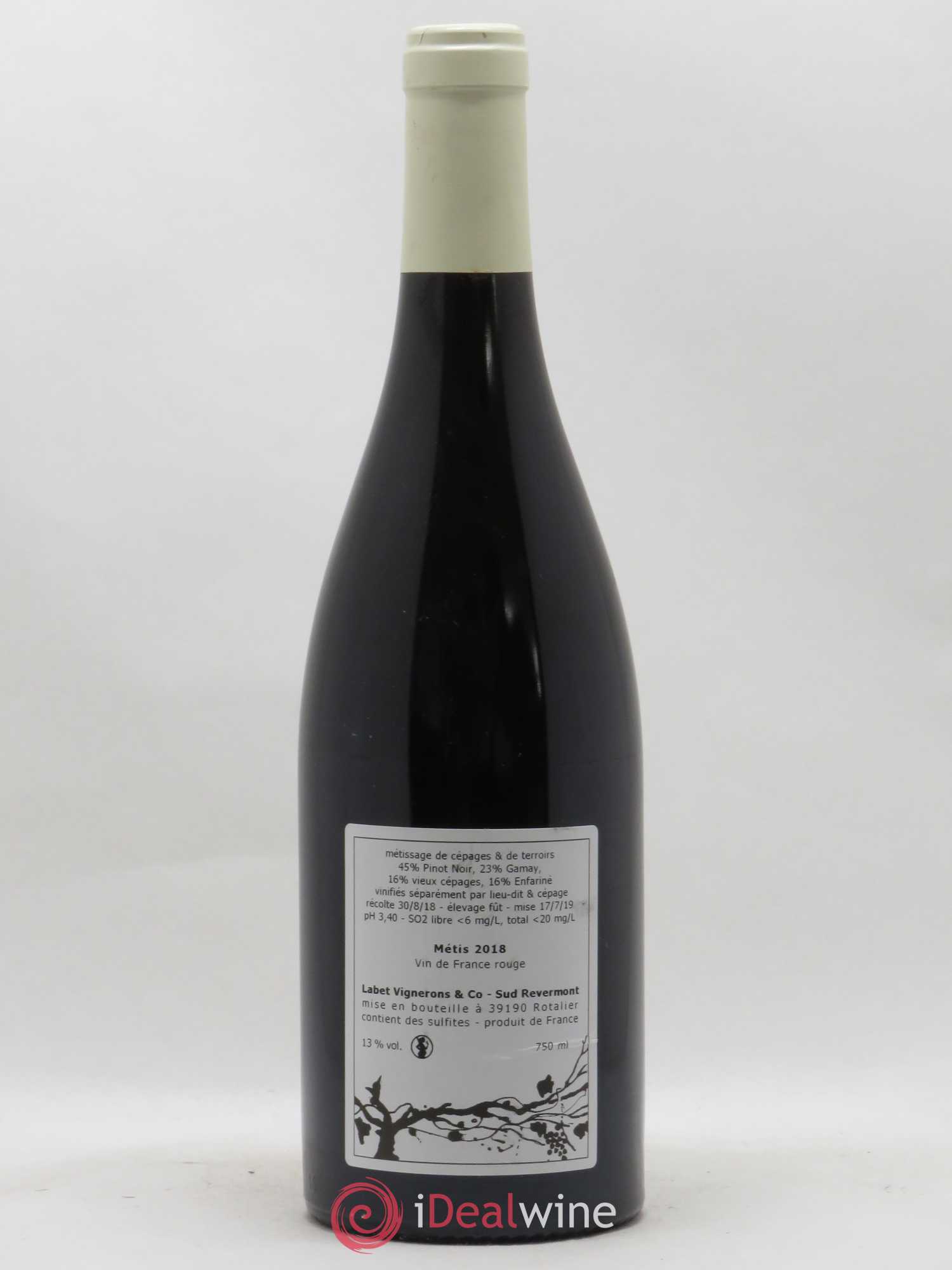 Vin de France Métis Romain - Julien - Charline Labet 2018 - Lot de 1 bouteille - 1