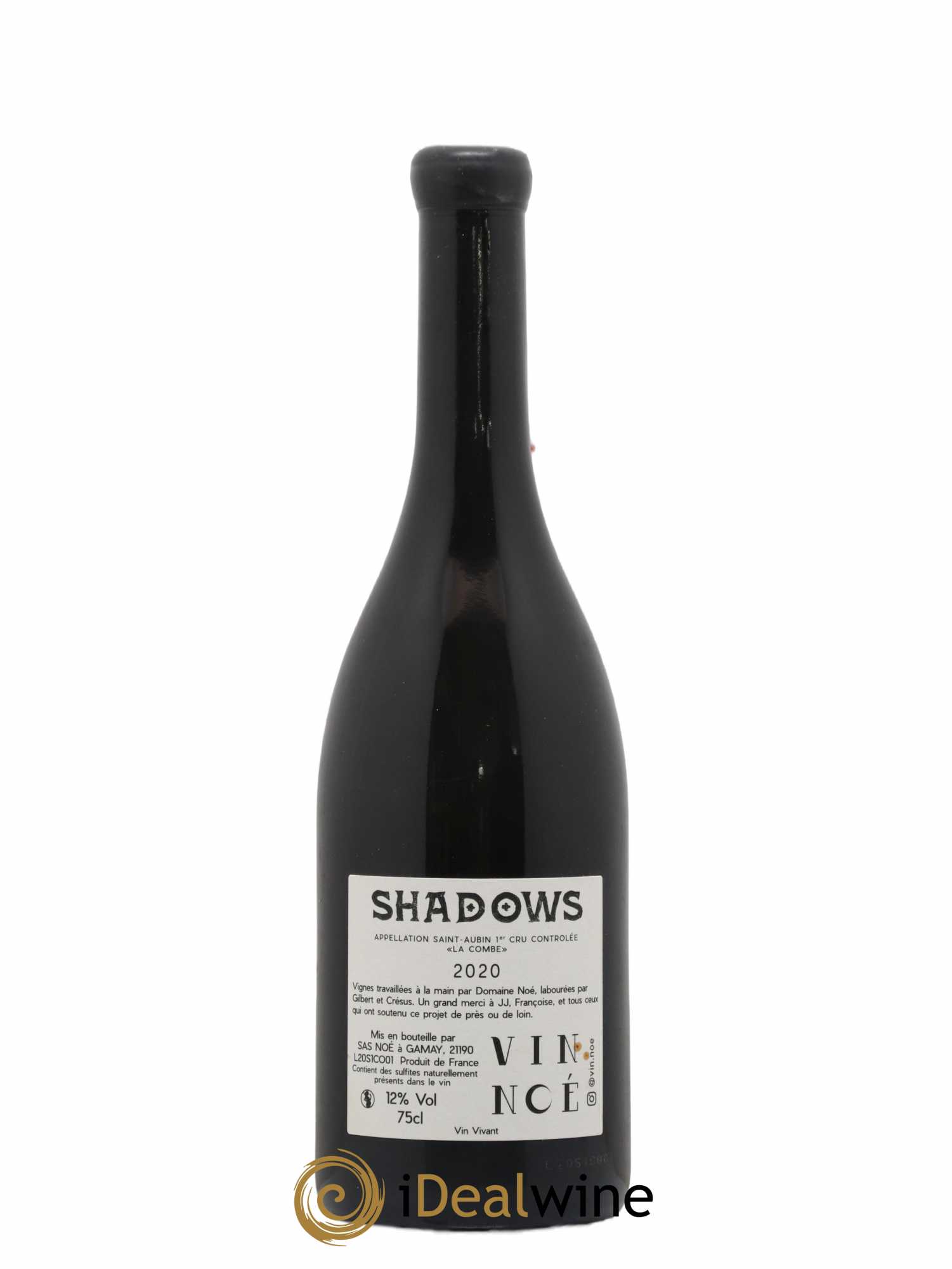 Saint-Aubin 1er Cru La Combe Shadows Vin Noé 2020 - Lot de 1 bouteille - 1