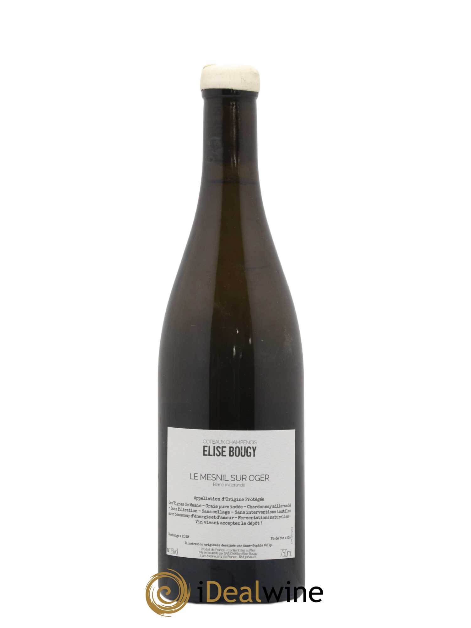 Coteaux Champenois Ne Pas Faire Sans Blanc Elise Bougy 2019 - Lot de 1 bouteille - 1