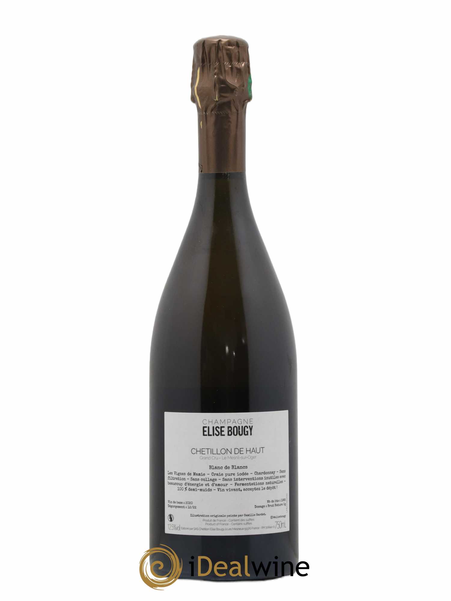 Champagne Chétillon de Haut Grand Cru Elise Bougy - Lot of 1 bottle - 1