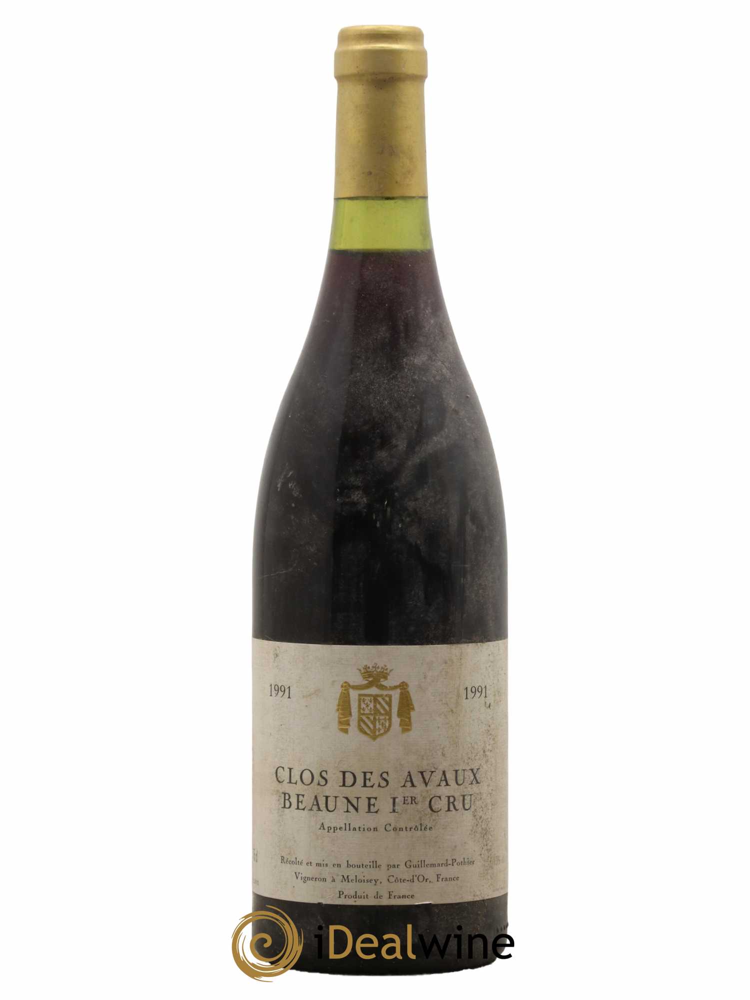 Beaune 1er Cru Clos Des Avaux Guillemard Pothier 1991 - Lot de 1 bouteille - 0