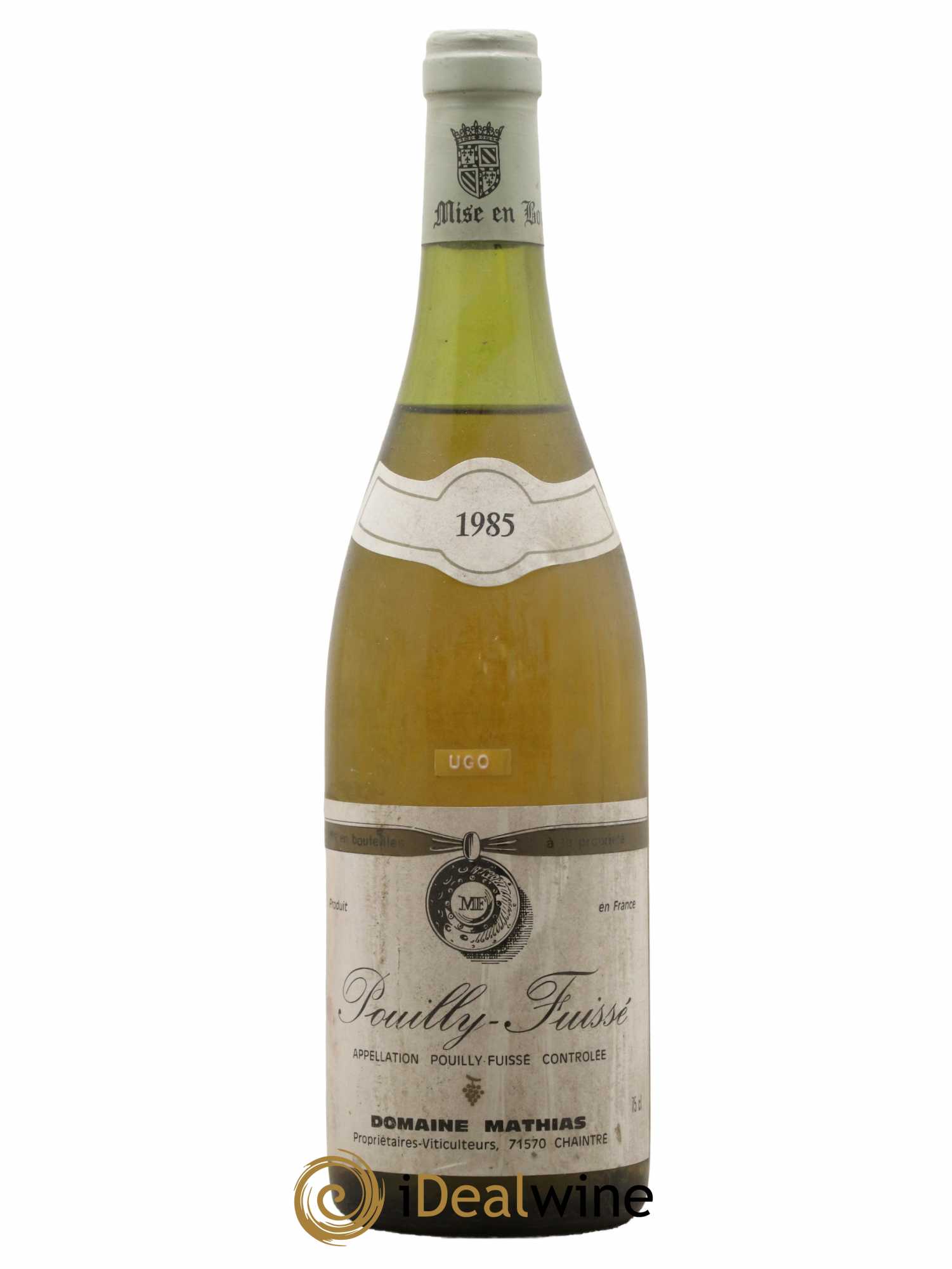 Pouilly-Fuissé Domaine Mathias 1985 - Posten von 1 Flasche - 0