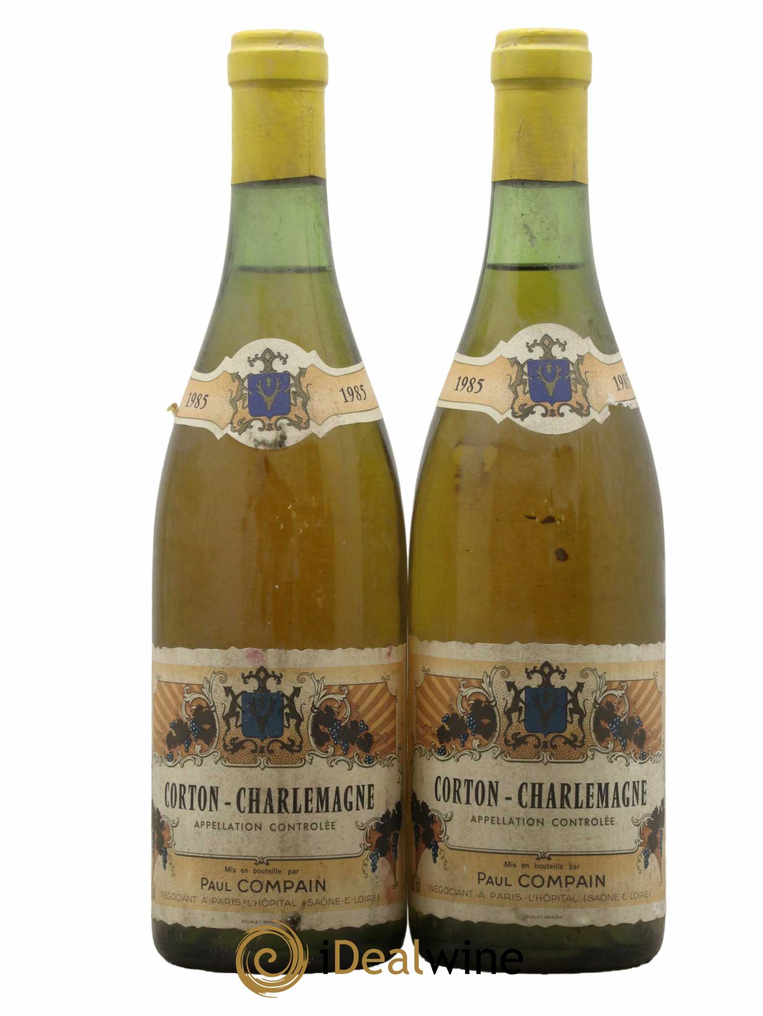 Corton-Charlemagne Grand Cru Paul Compain 1985 - Lot de 2 bouteilles - 0