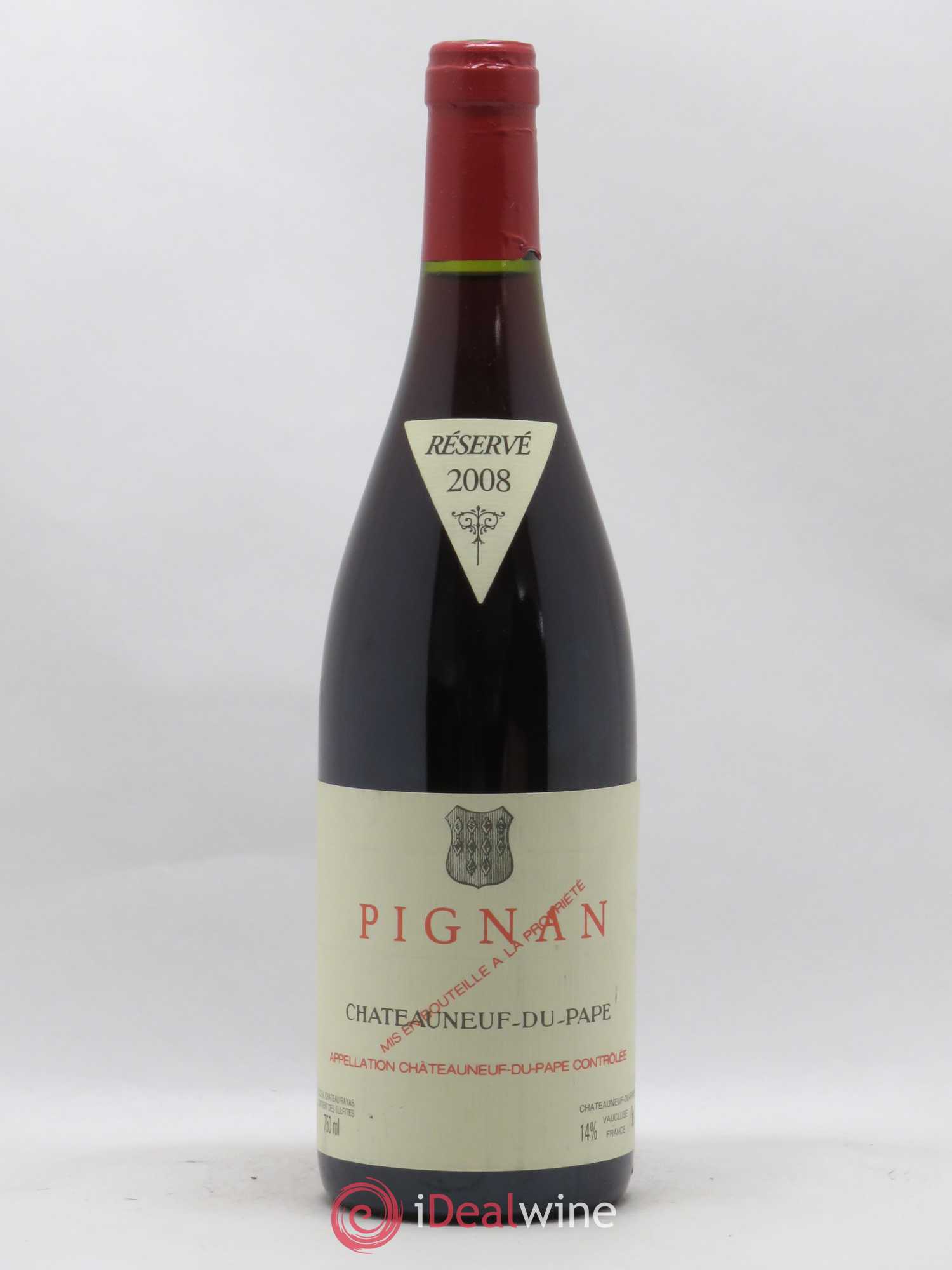 Châteauneuf-du-Pape Pignan Emmanuel Reynaud 2008 - Lot de 1 bouteille - 0