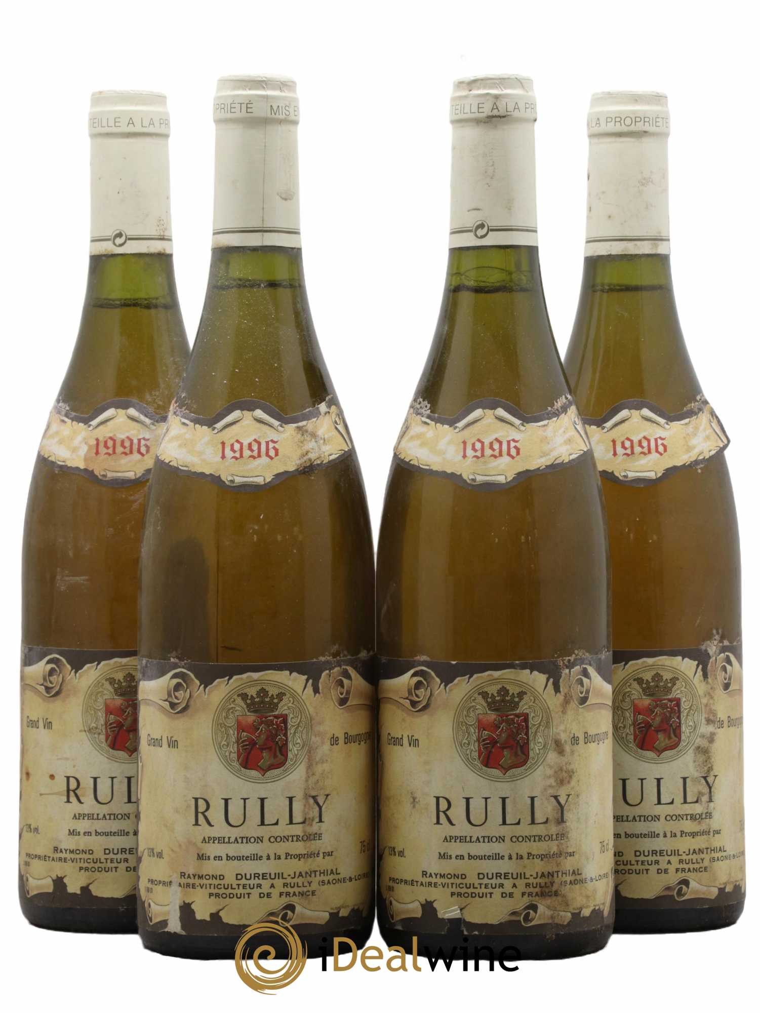 Rully Vincent Dureuil-Janthial 1996 - Lot de 4 bouteilles - 0