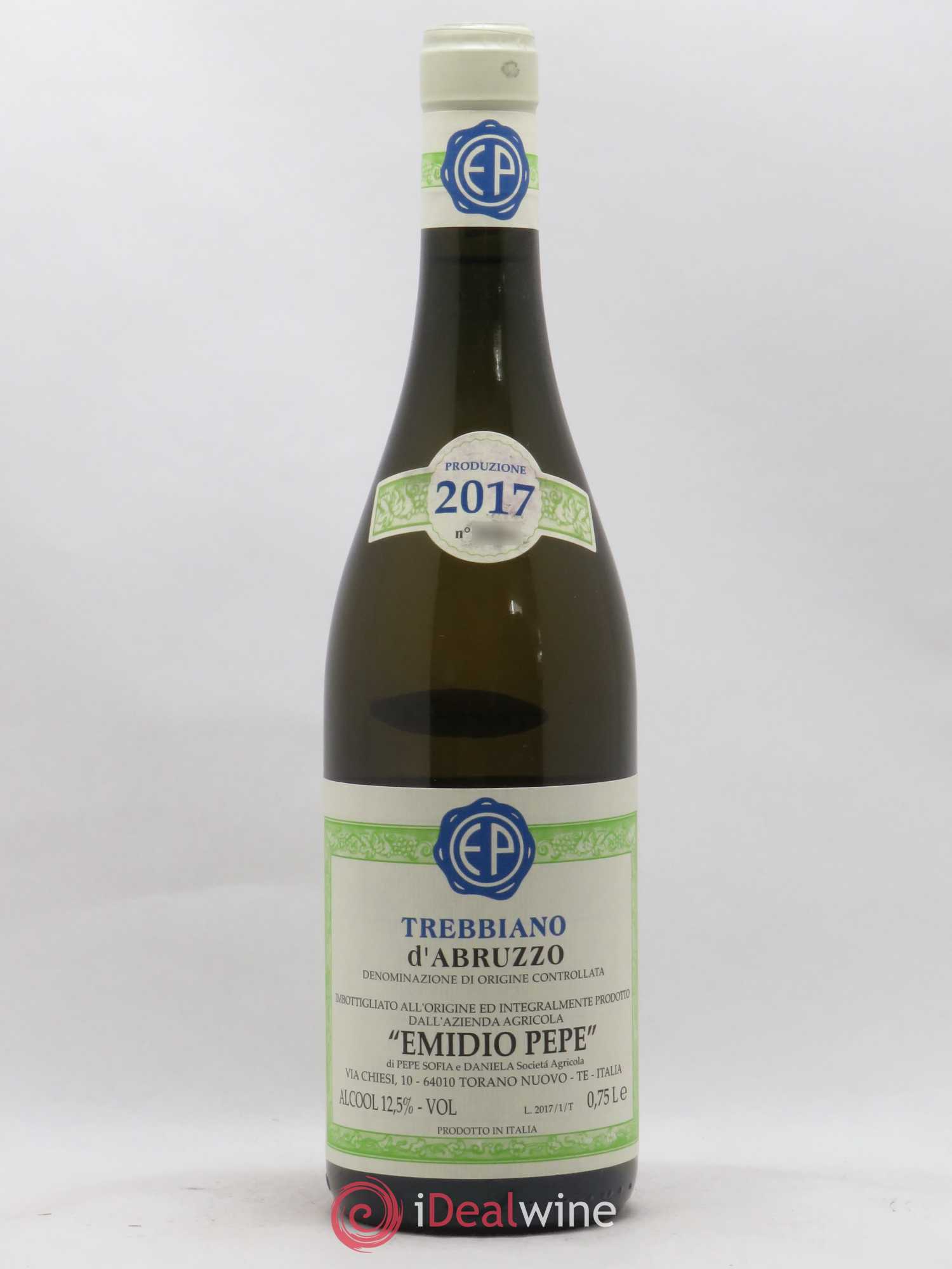 Trebbiano d'Abruzzo DOC Vecchie Viti Emidio Pepe 2017 - Lot de 1 bouteille - 0