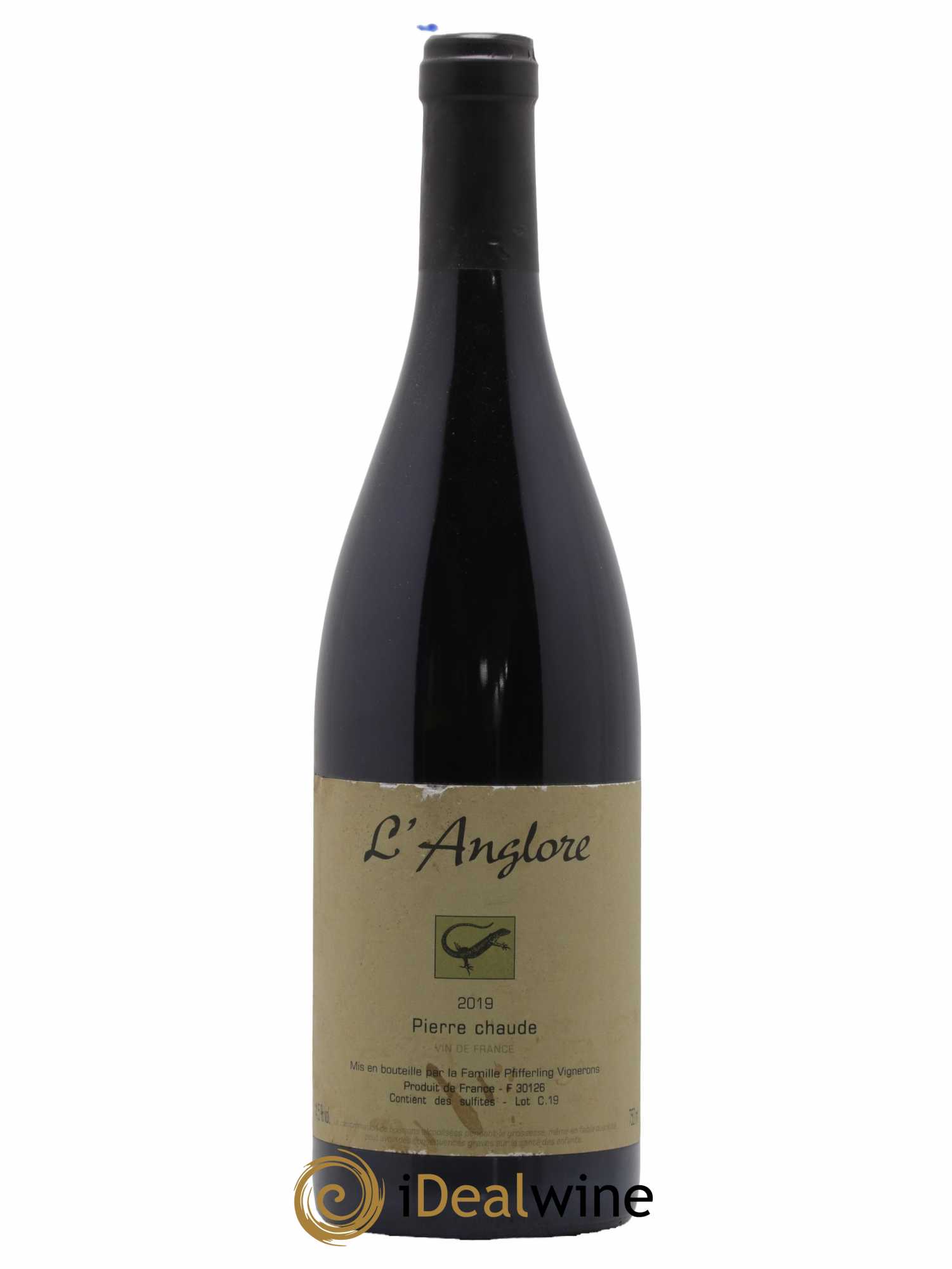 Vin de France Pierre chaude L'Anglore 2019 - Lot de 1 bouteille - 0