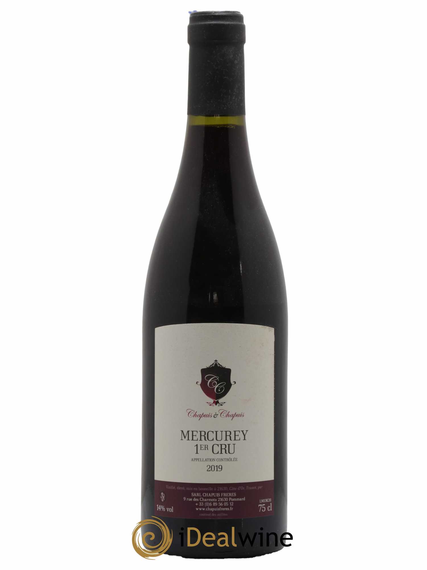 Mercurey 1er Cru Domaine Chapuis et Chapuis 2019 - Lot de 1 bouteille - 0