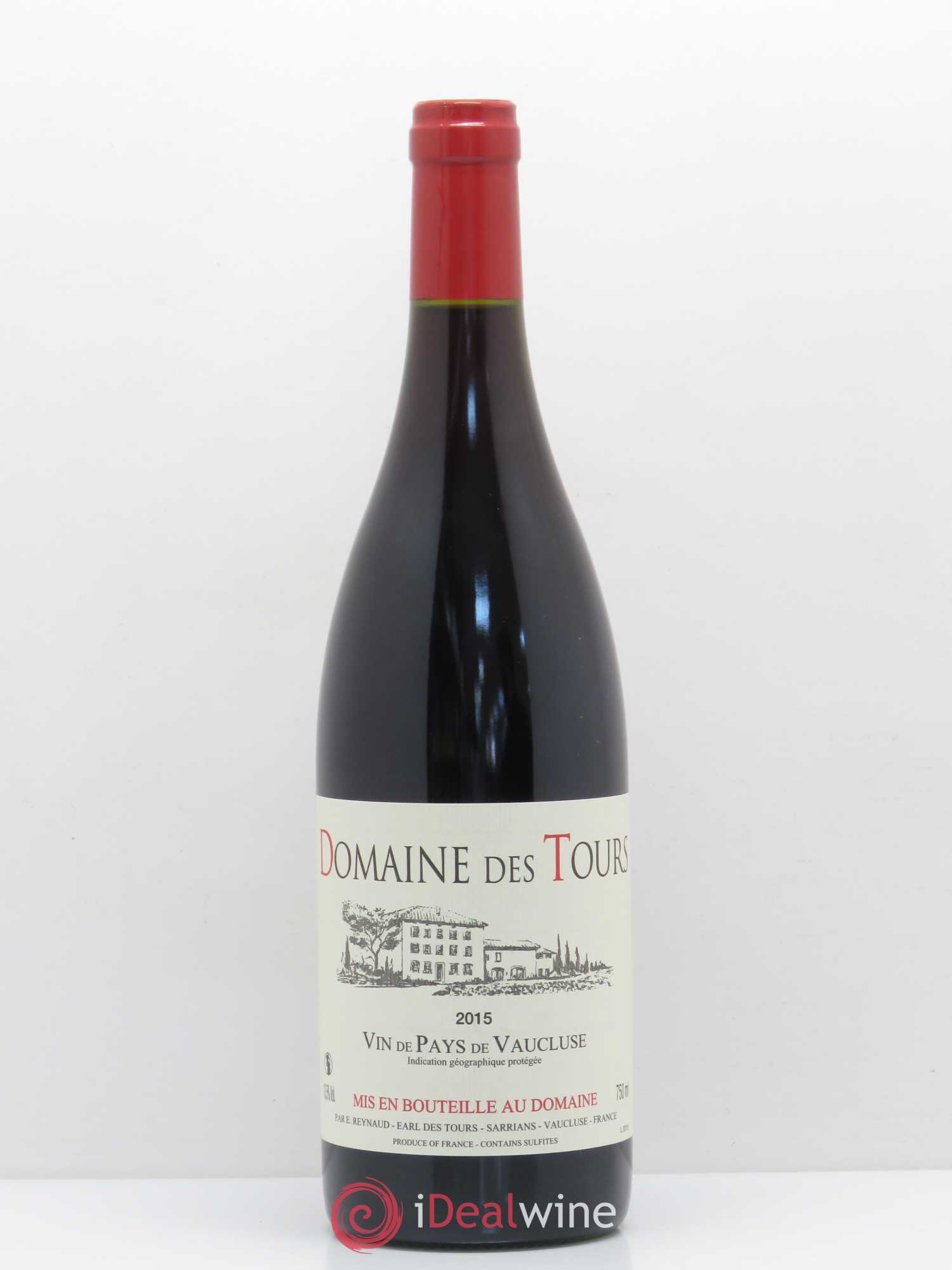 Vaucluse (Vin de Pays de Vaucluse) Domaine des Tours Emmanuel Reynaud 2015 - Lot de 1 bouteille - 0