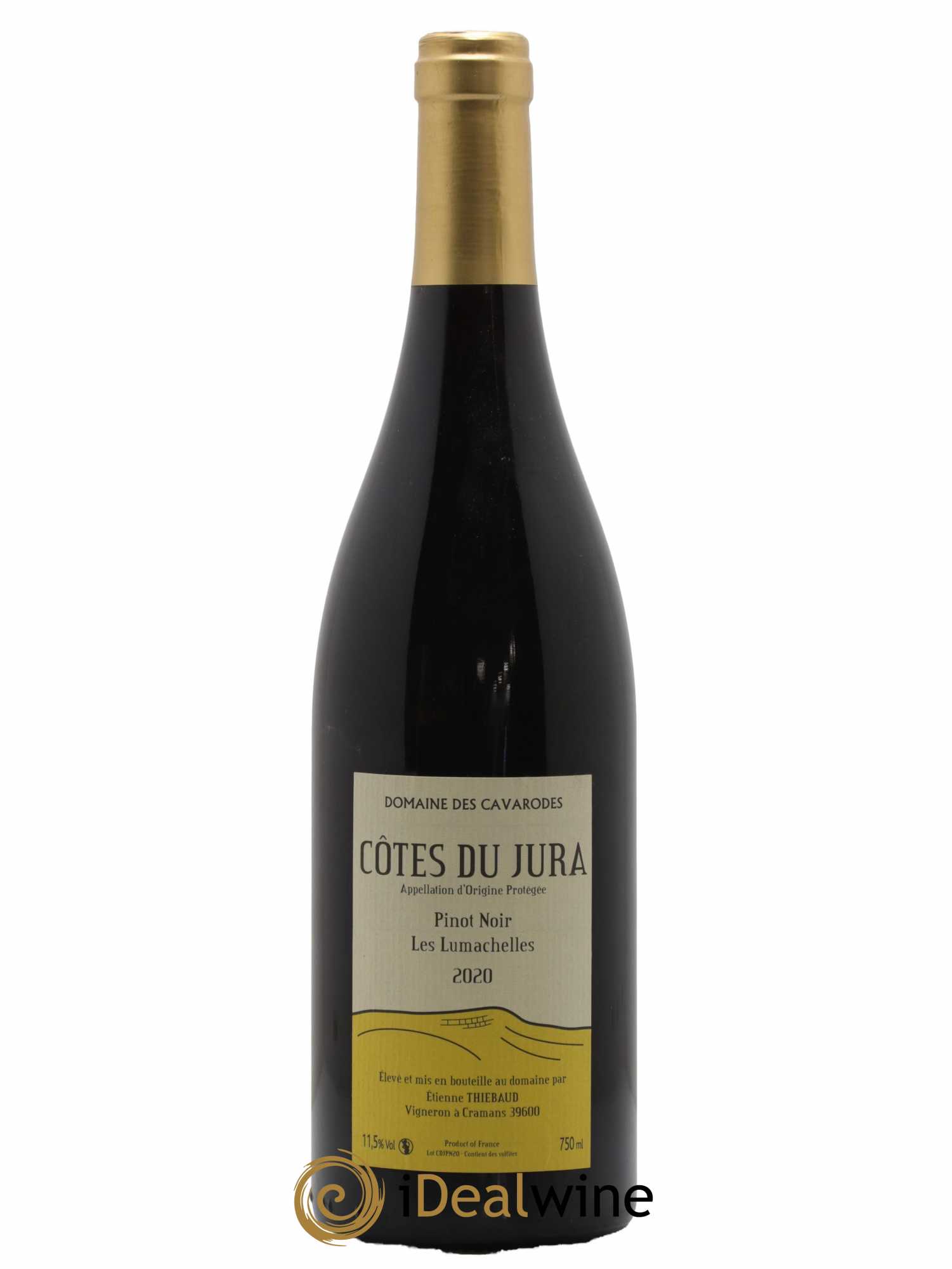 Côtes du Jura Pinot Noir Les Lumachelles Cavarodes (Domaine des) - Etienne Thiébaud 2020 - Lot de 1 bouteille - 0