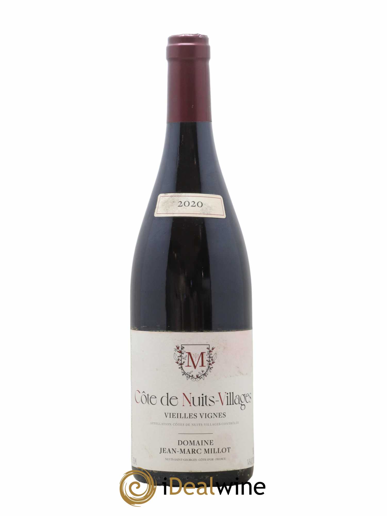 Côte de Nuits-Villages Vieilles Vignes Domaine Jean Marc Millot 2020 - Lot de 1 bouteille - 0