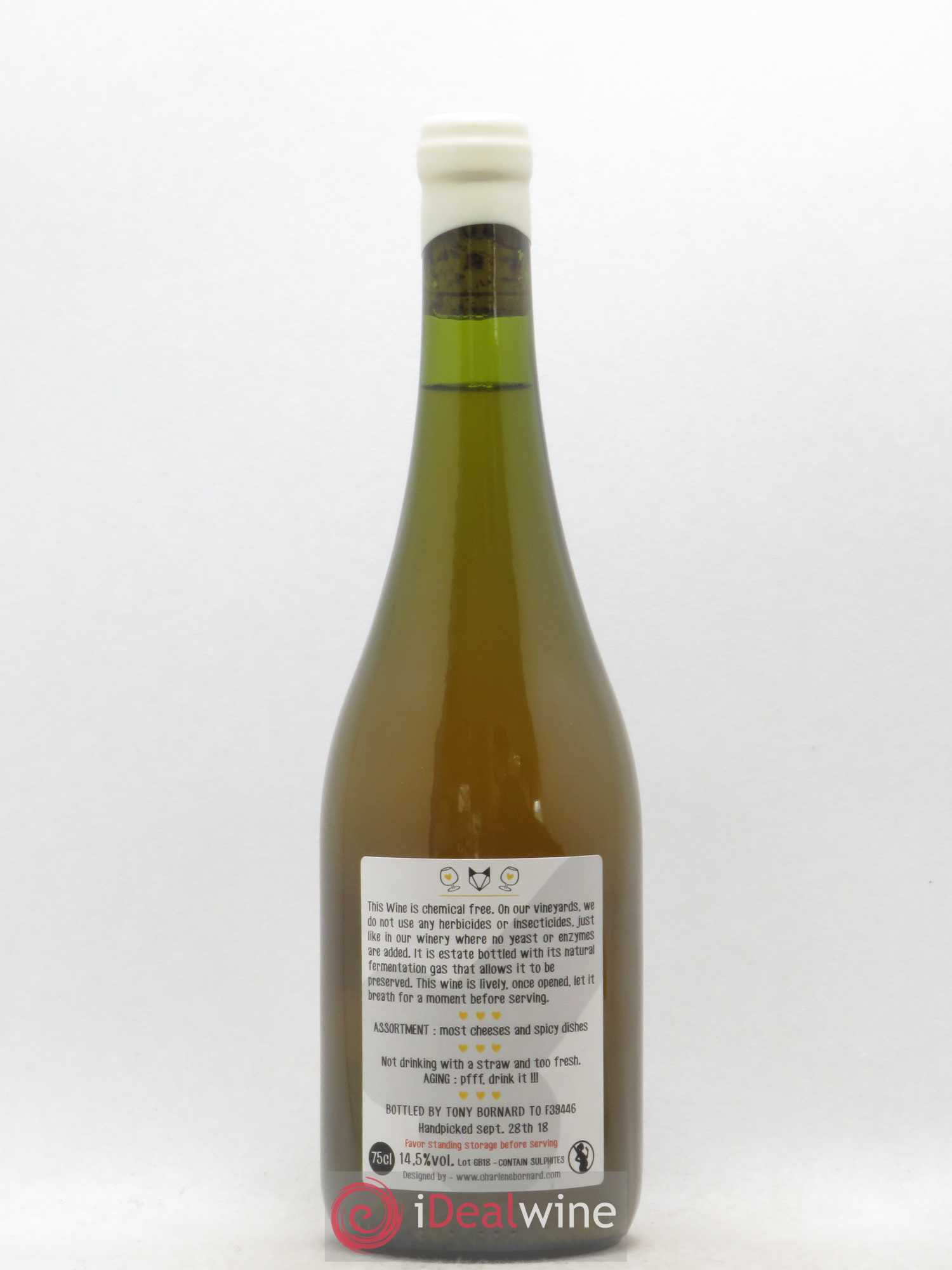 Vin de France Le Gentil Blanc Tony Bornard (sans prix de réserve) 2018 - Posten von 1 Flasche - 1