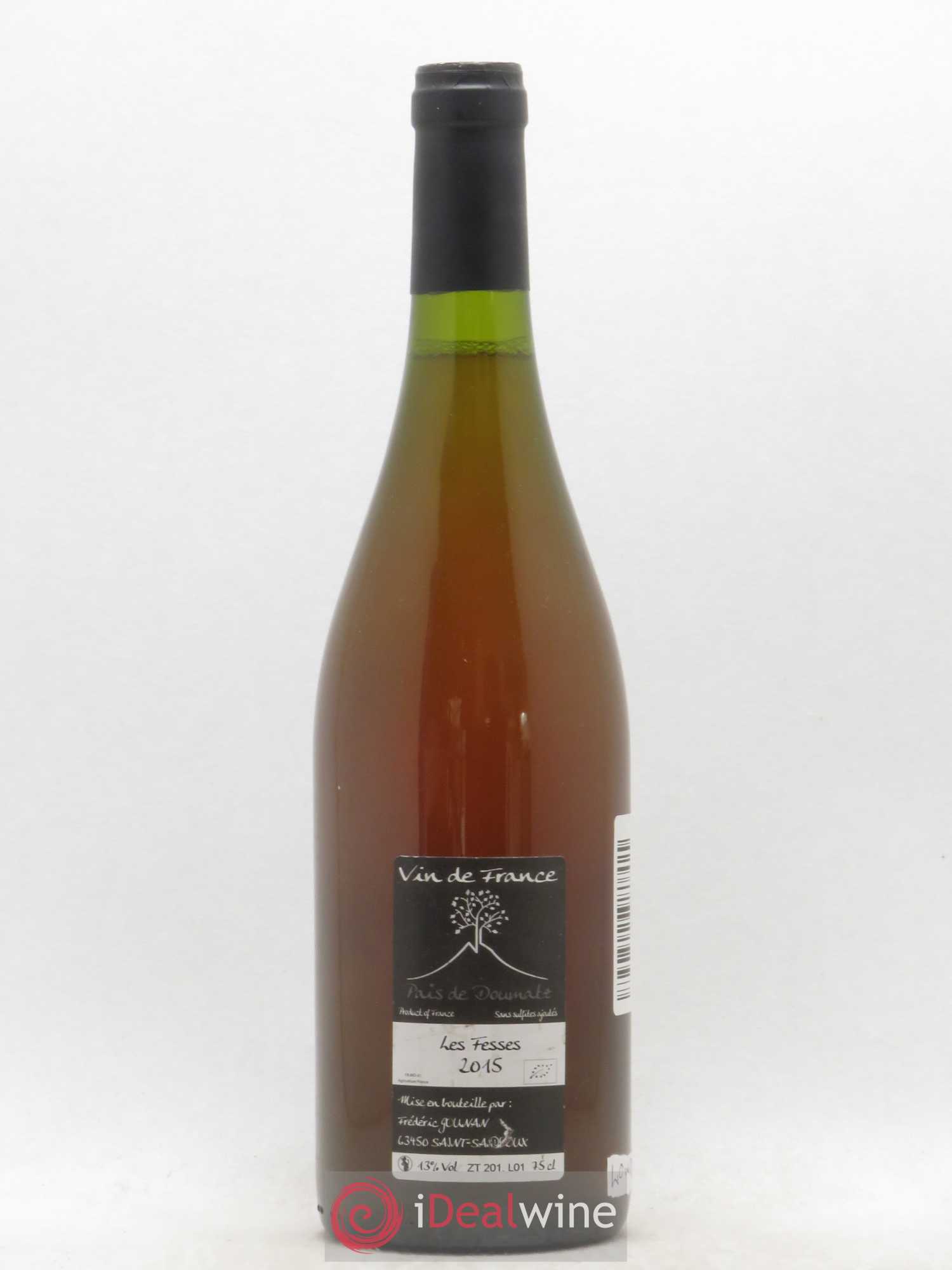 Vin de France Les Fesses Vignoble de l'Arbre Blanc 2015 - Lot de 1 bouteille - 1