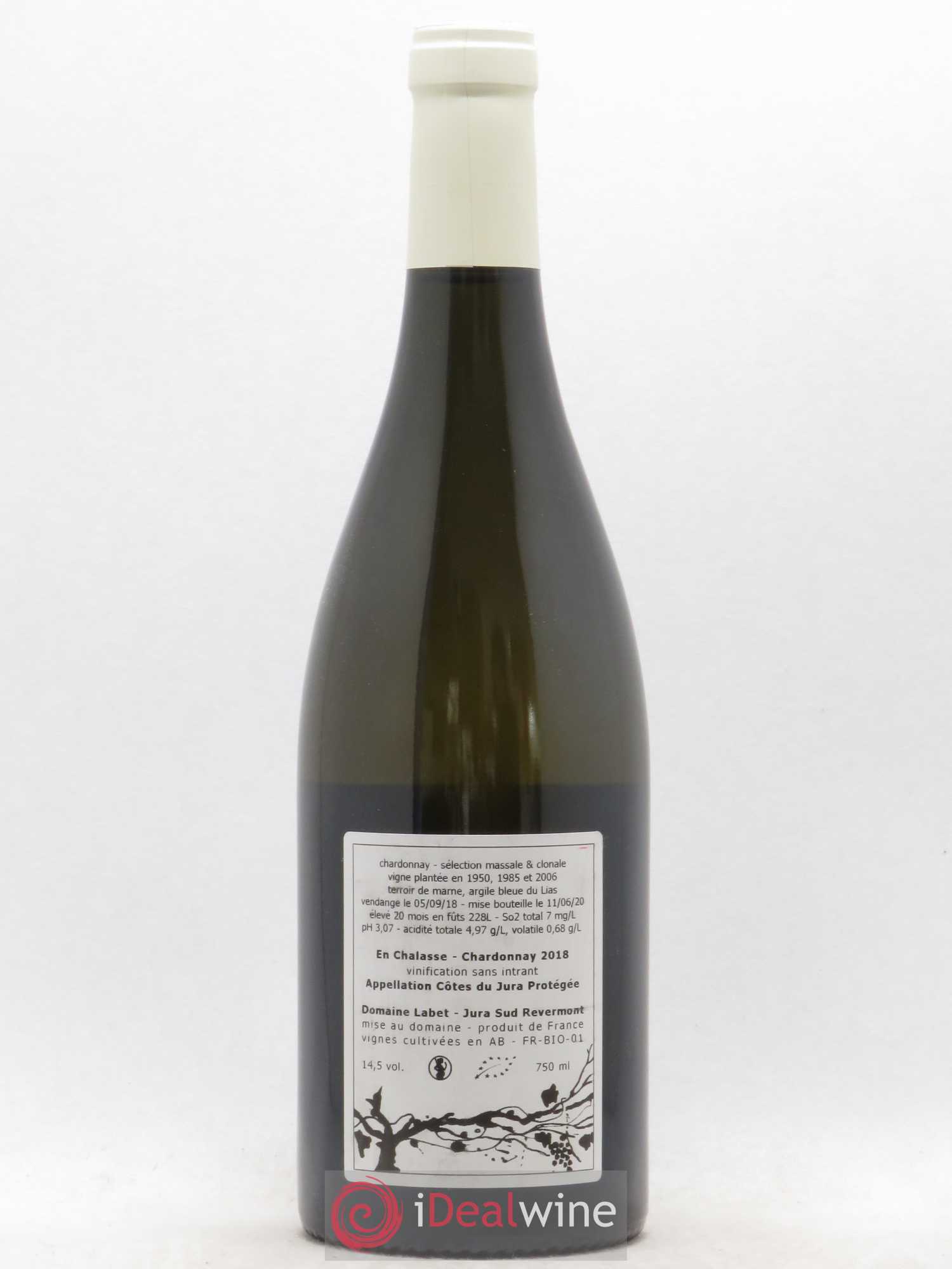 Côtes du Jura Chardonnay En Chalasse Romain - Julien  - Charline Labet 2018 - Lot de 1 bouteille - 1